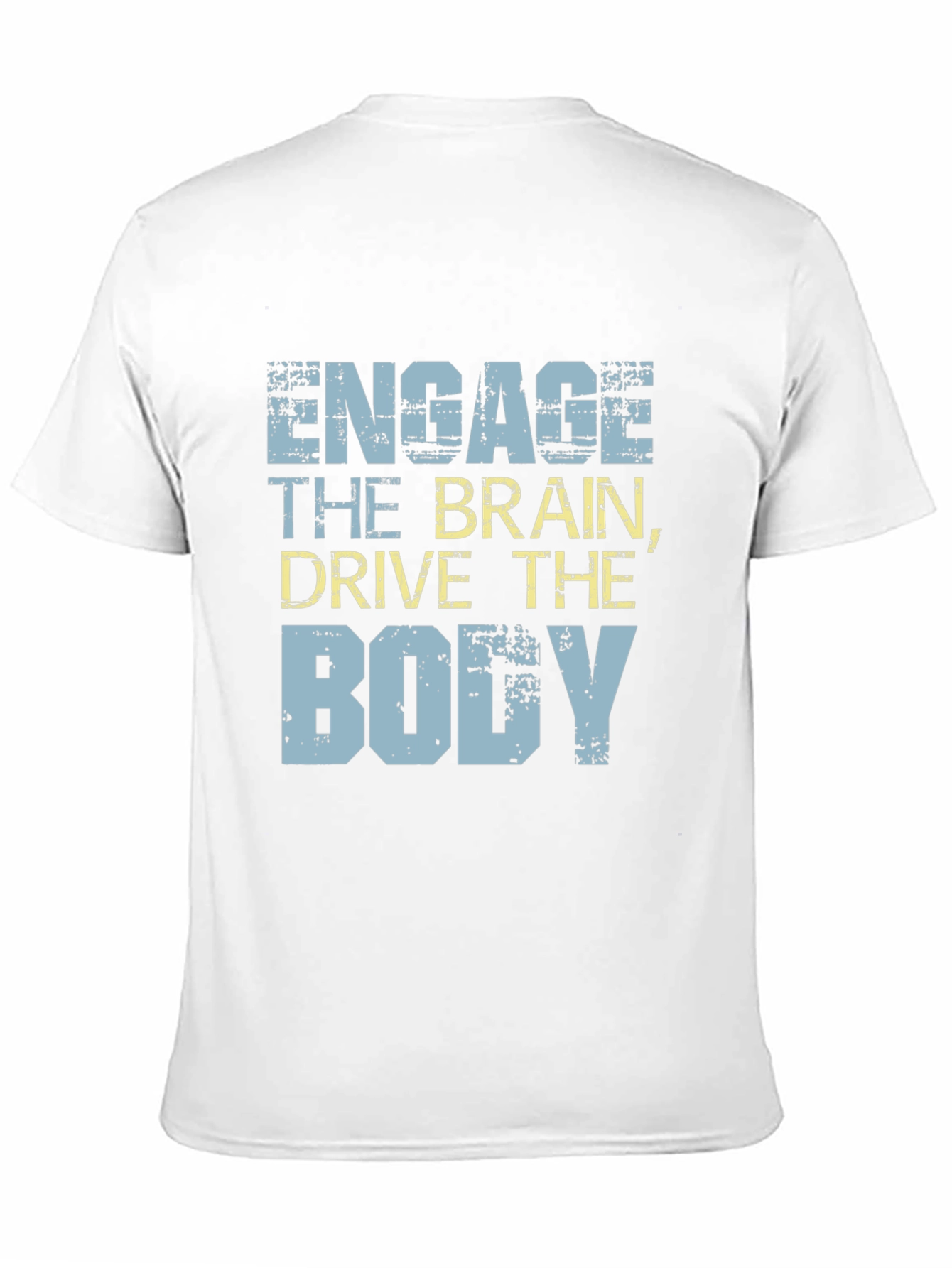 Engage The Brain Graphic Tee - Black Cotton T-Shirt
