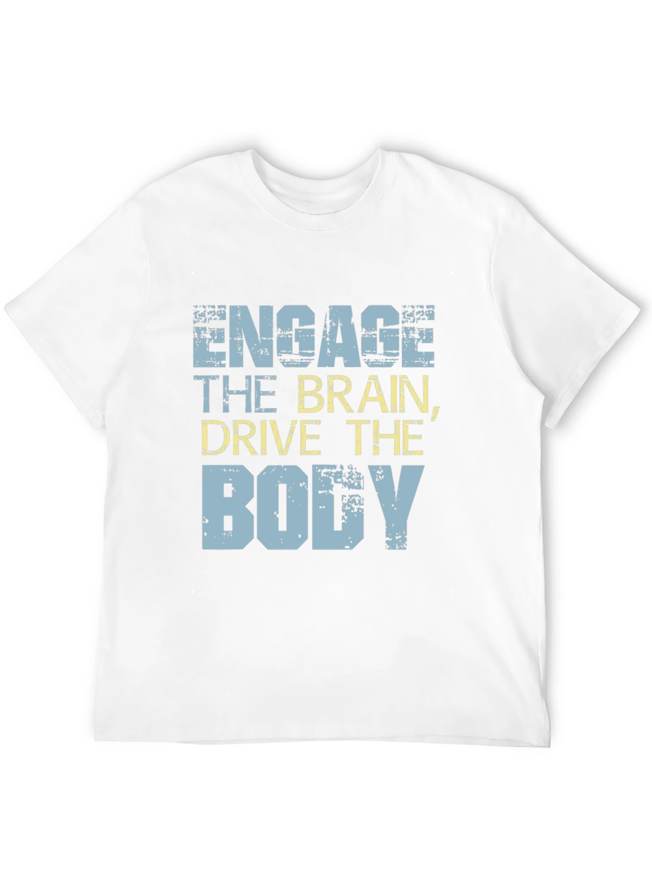 Engage The Brain Graphic Tee - Black Cotton T-Shirt