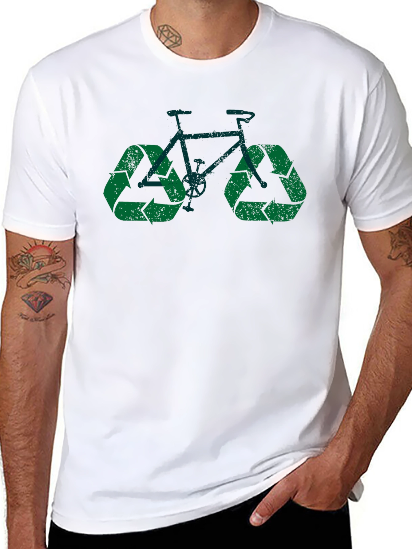 Eco-Friendly Recycle Bicycle T-Shirt