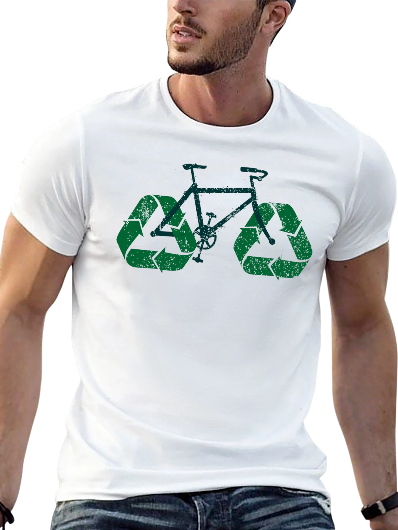 Eco-Friendly Recycle Bicycle T-Shirt