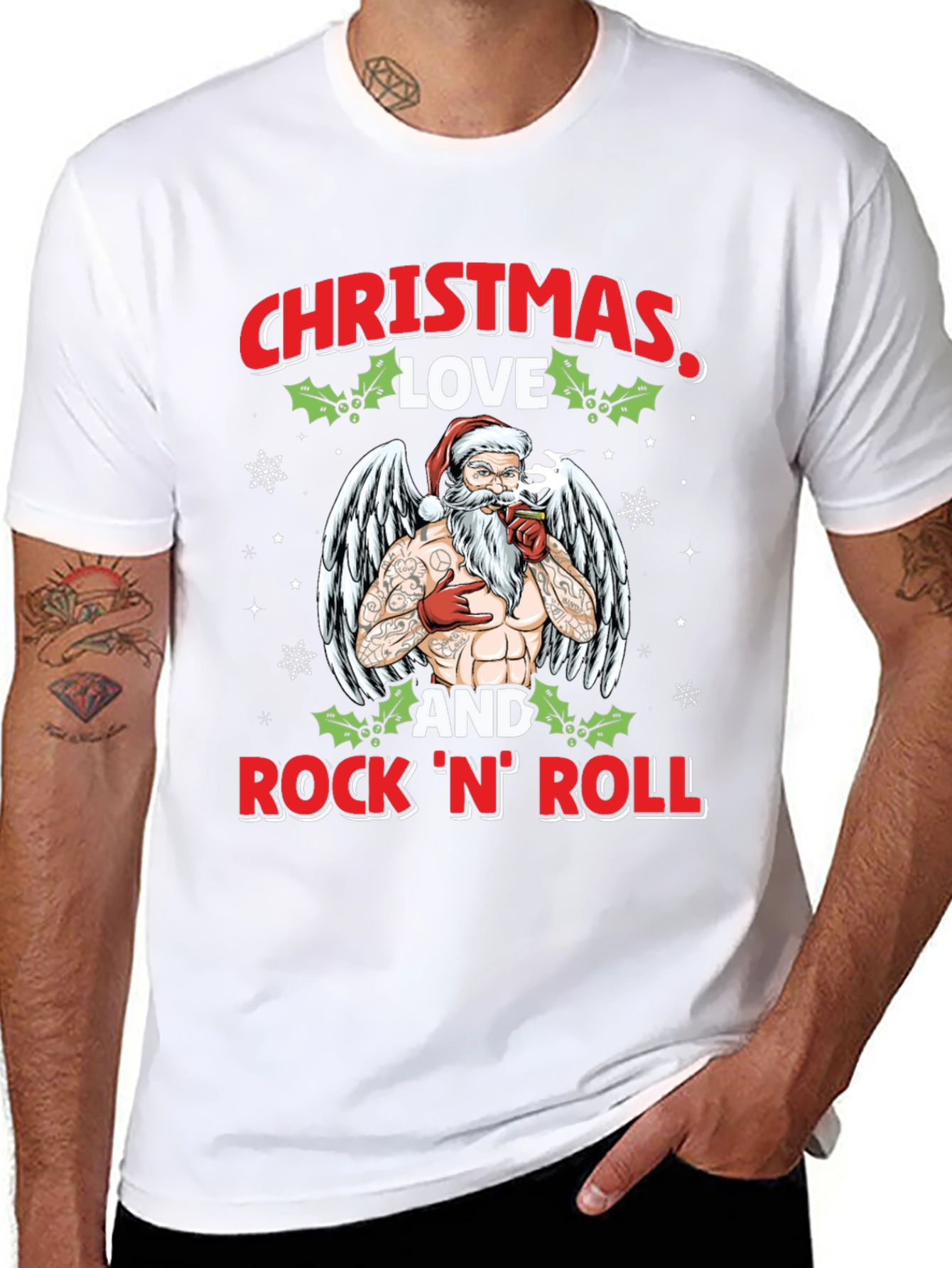 Christmas Love & Rock N Roll T-Shirt