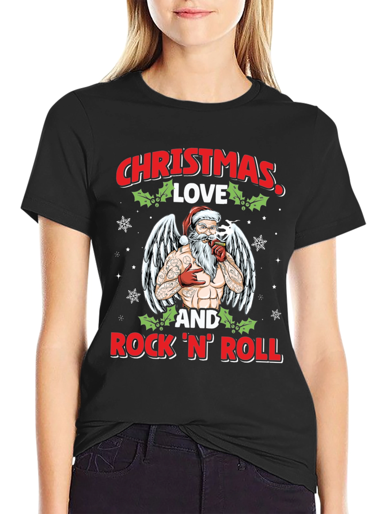 Christmas Love & Rock N Roll T-Shirt