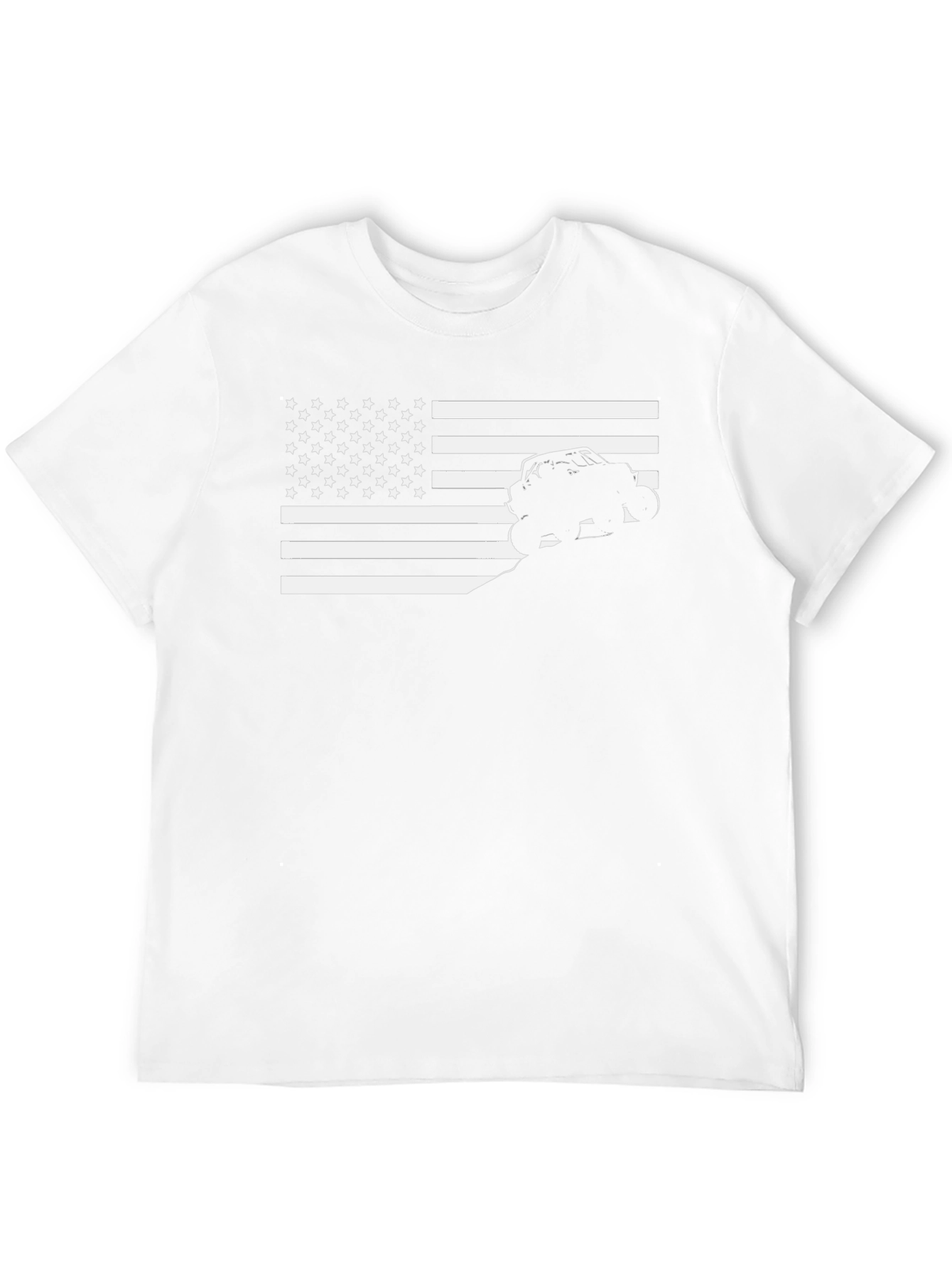 American Flag UTV T-Shirt - Off-Road Adventure
