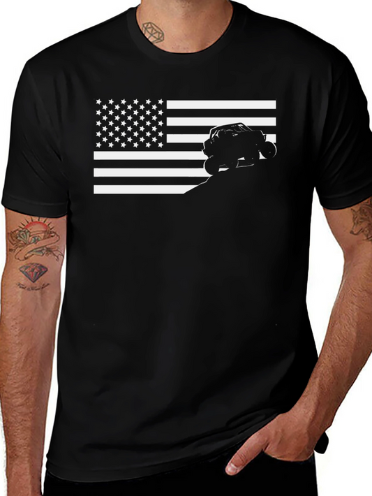 American Flag UTV T-Shirt - Off-Road Adventure