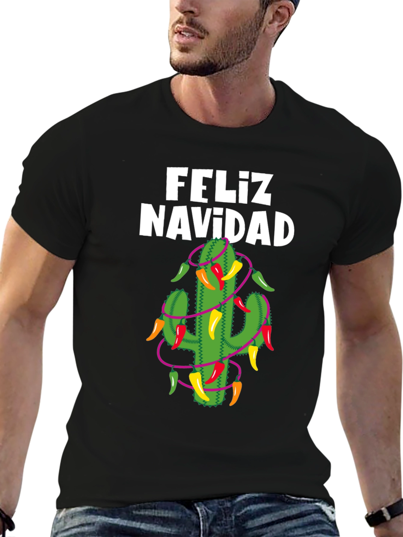 Feliz Navidad Cactus T-Shirt