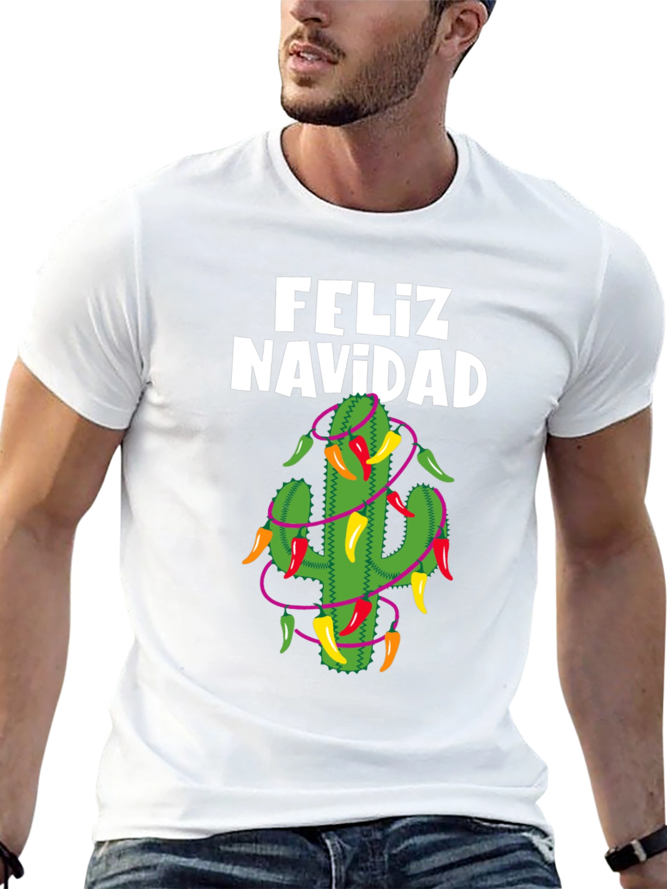 Feliz Navidad Cactus T-Shirt