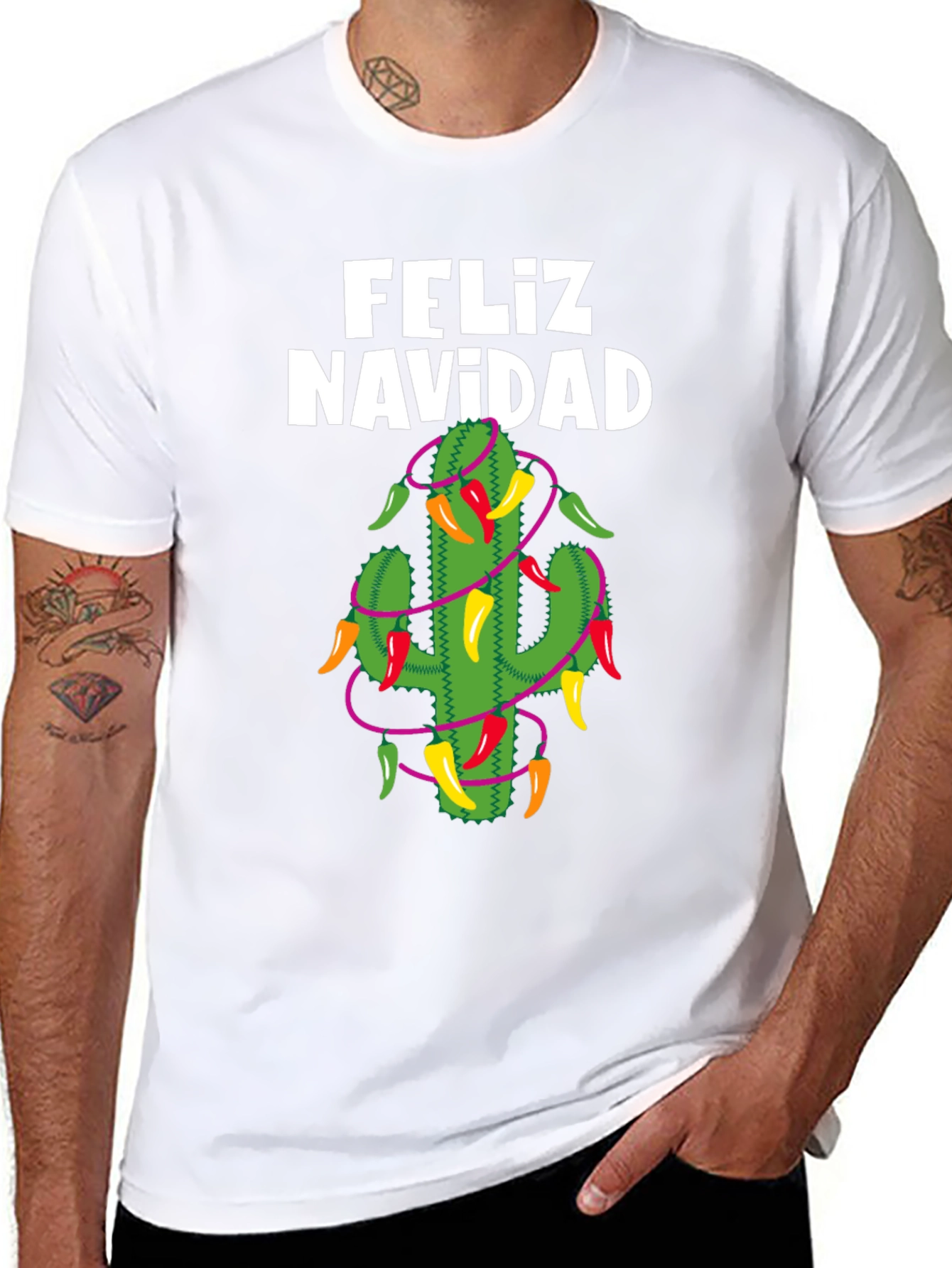 Feliz Navidad Cactus T-Shirt