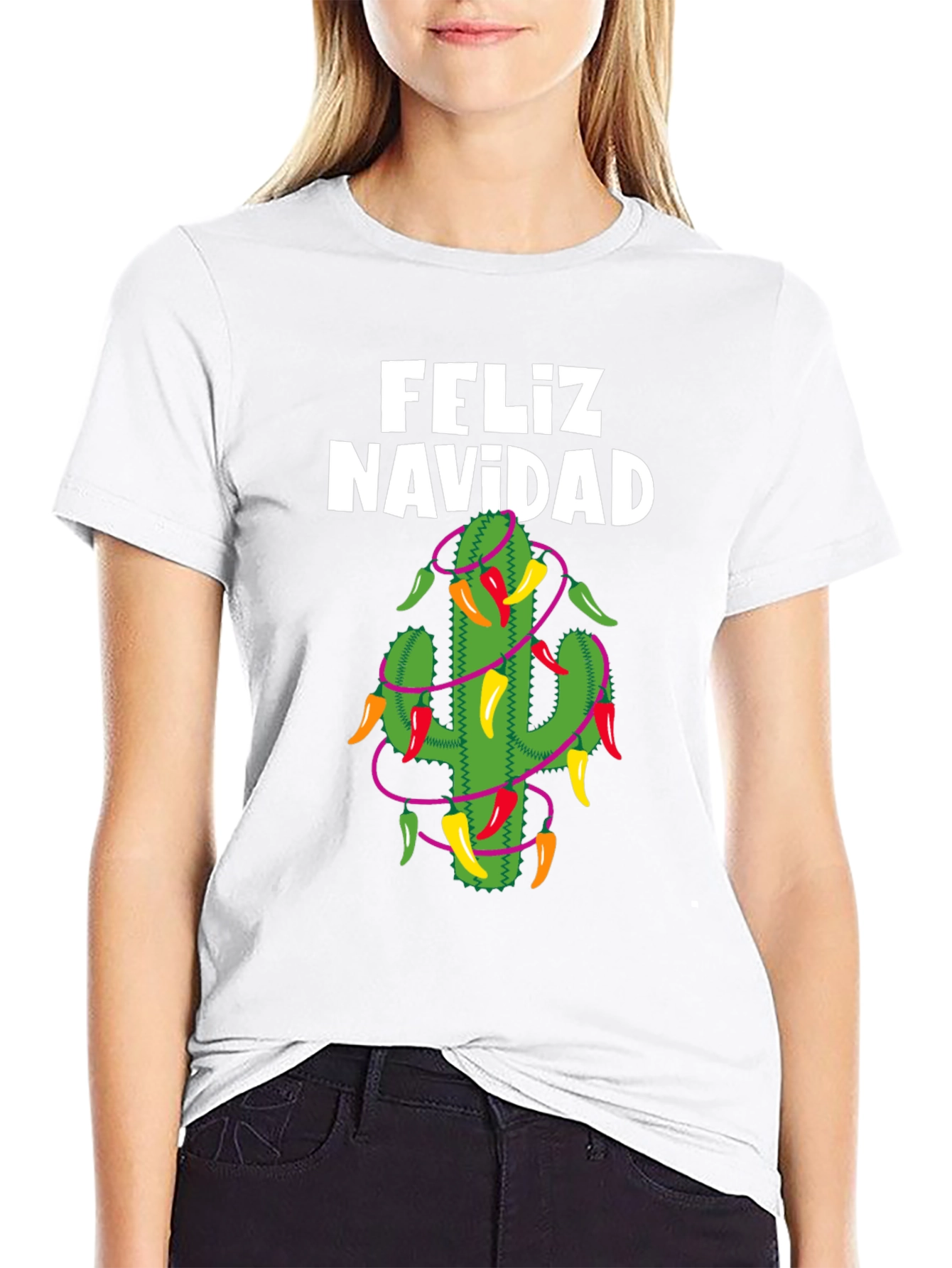 Feliz Navidad Cactus T-Shirt