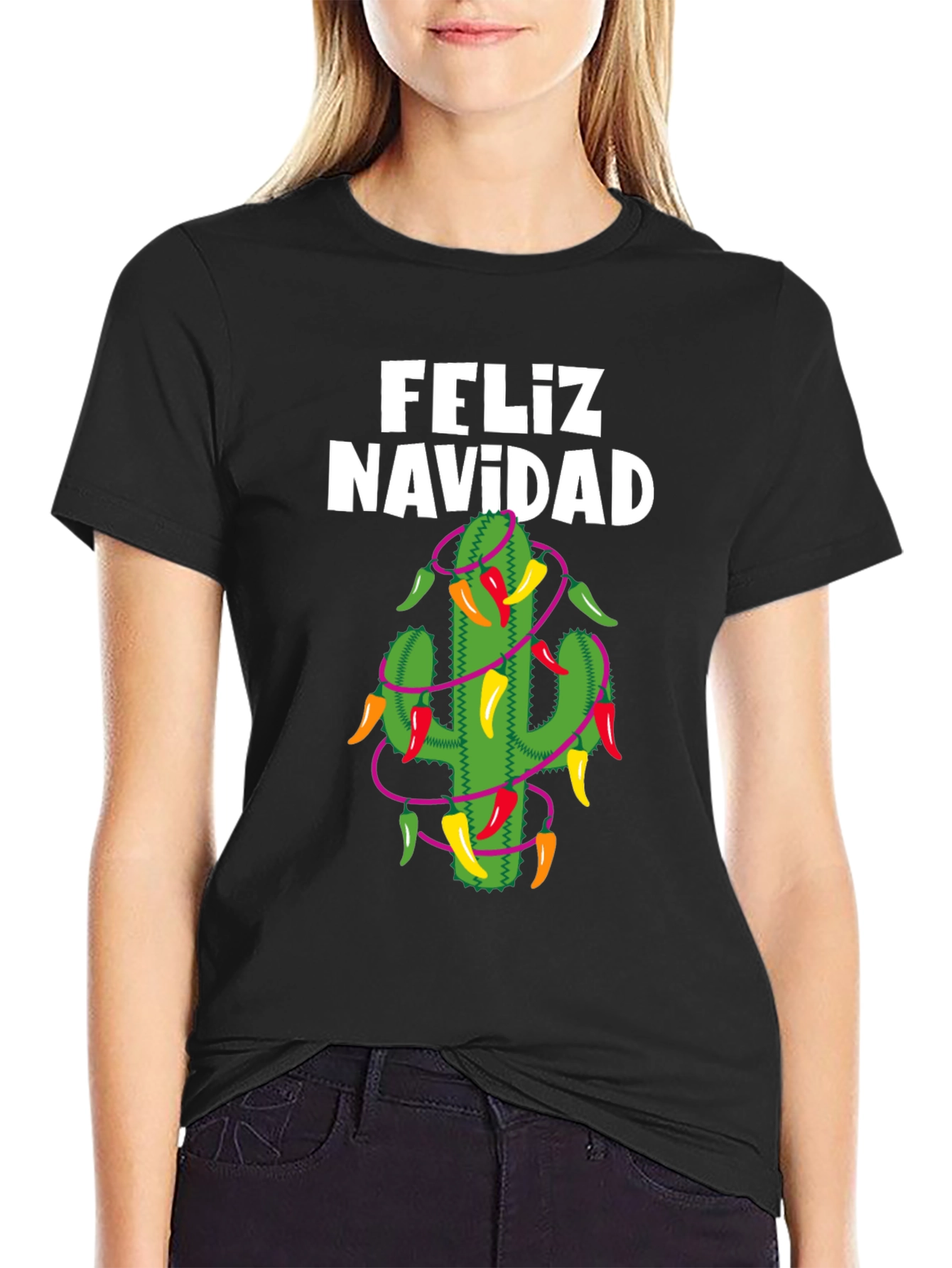 Feliz Navidad Cactus T-Shirt