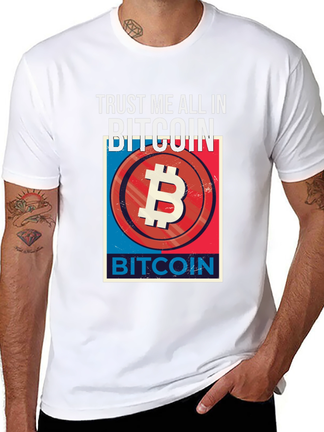 Trust Me All In Bitcoin Graphic Tee