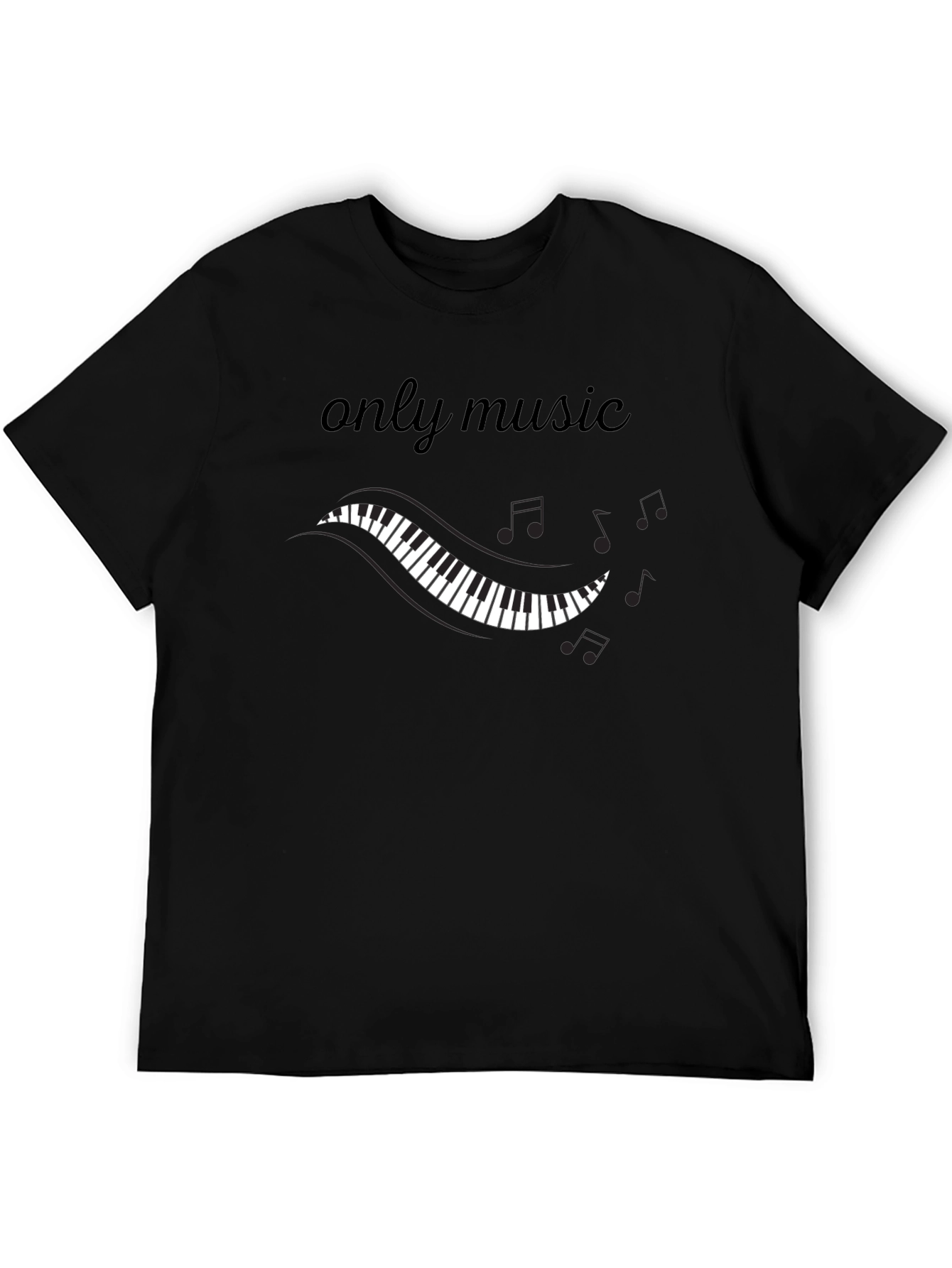 Music T-Shirt - Piano Keys & Notes