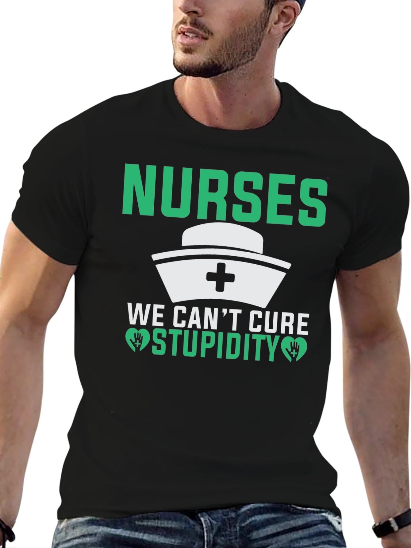 Nurses Cant Cure Stupidity T-Shirt Funny Nurse Gift