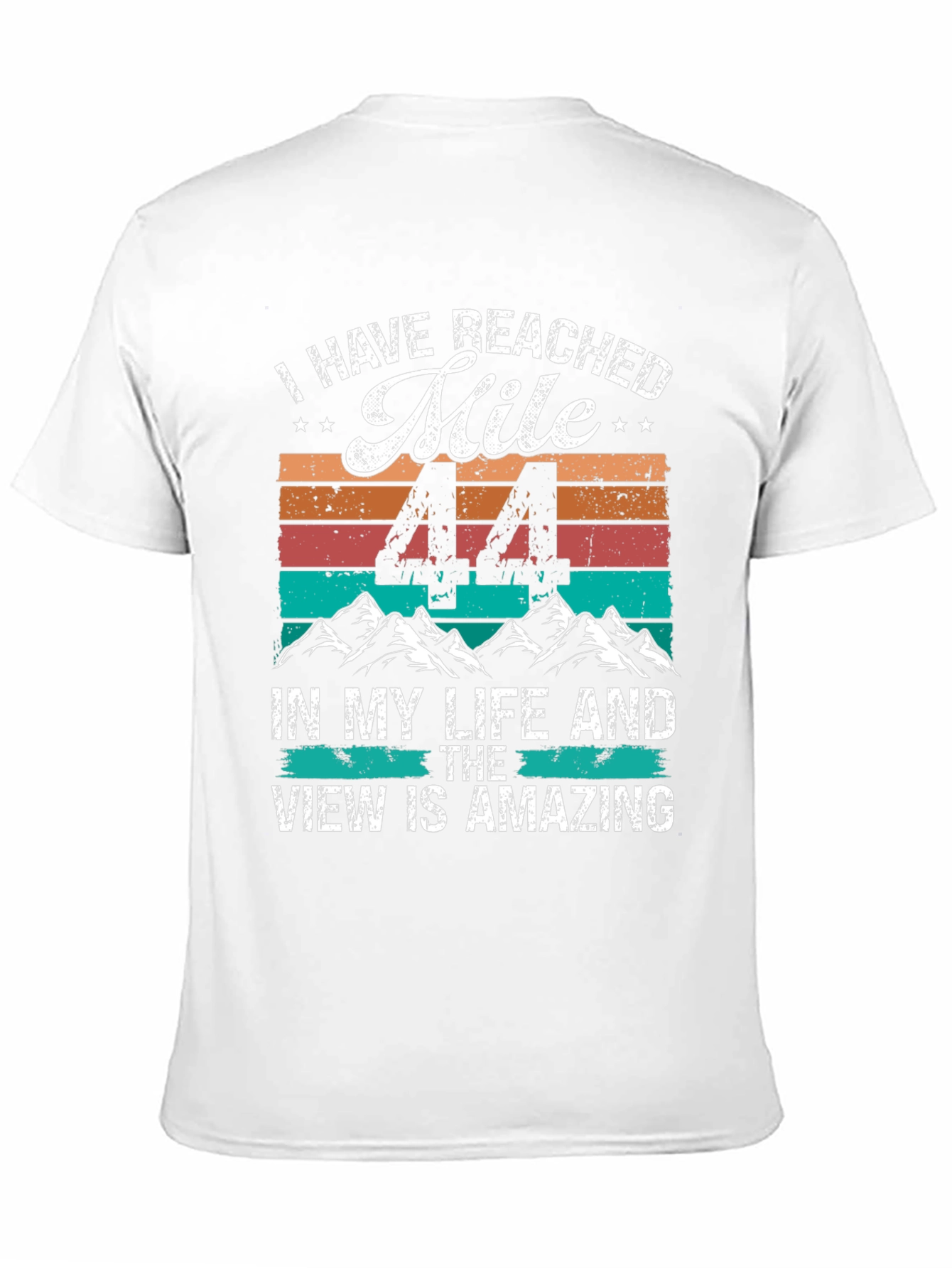 44th Birthday Mile Milestone T-Shirt
