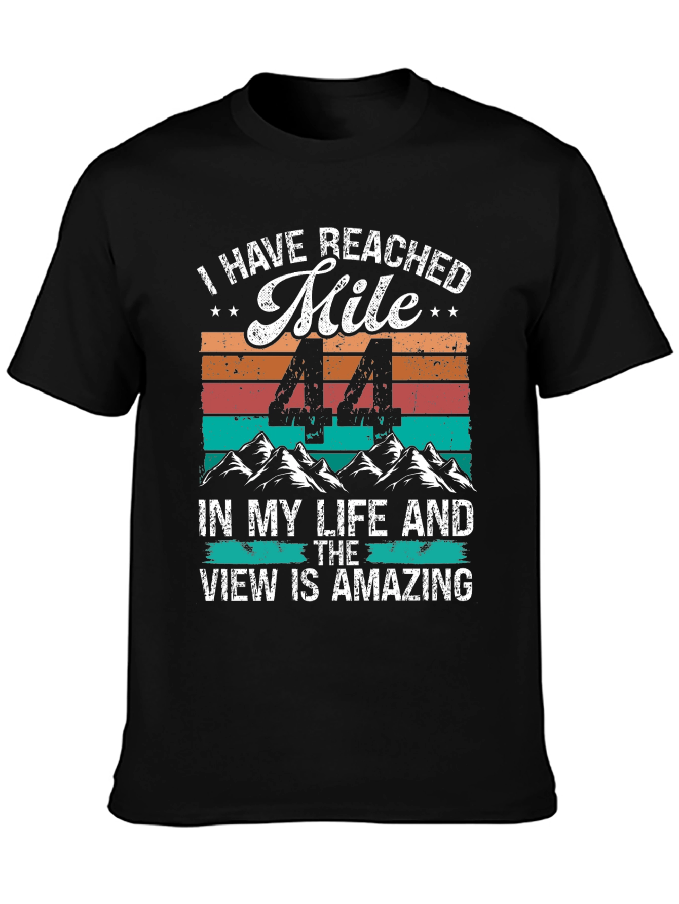 44th Birthday Mile Milestone T-Shirt
