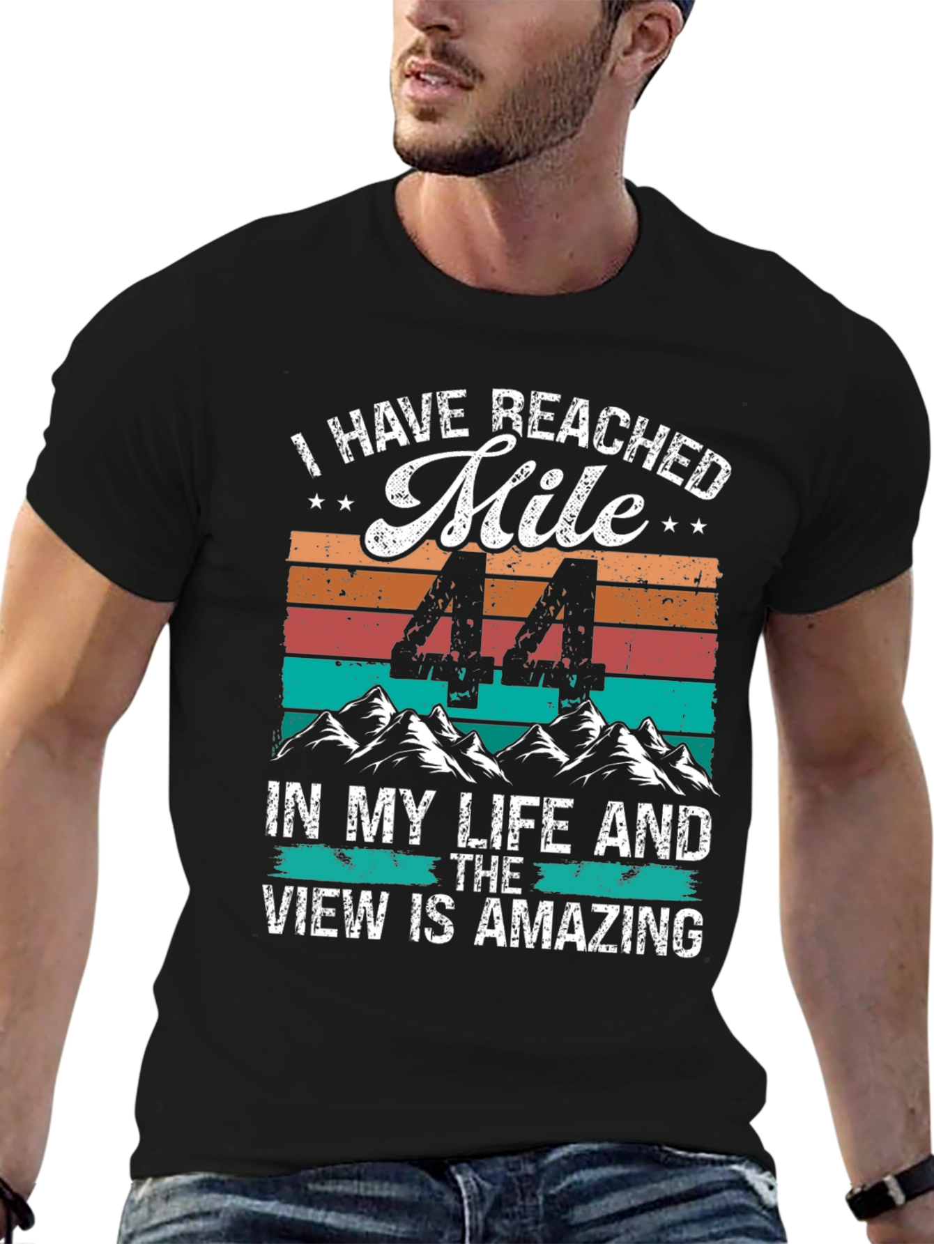 44th Birthday Mile Milestone T-Shirt