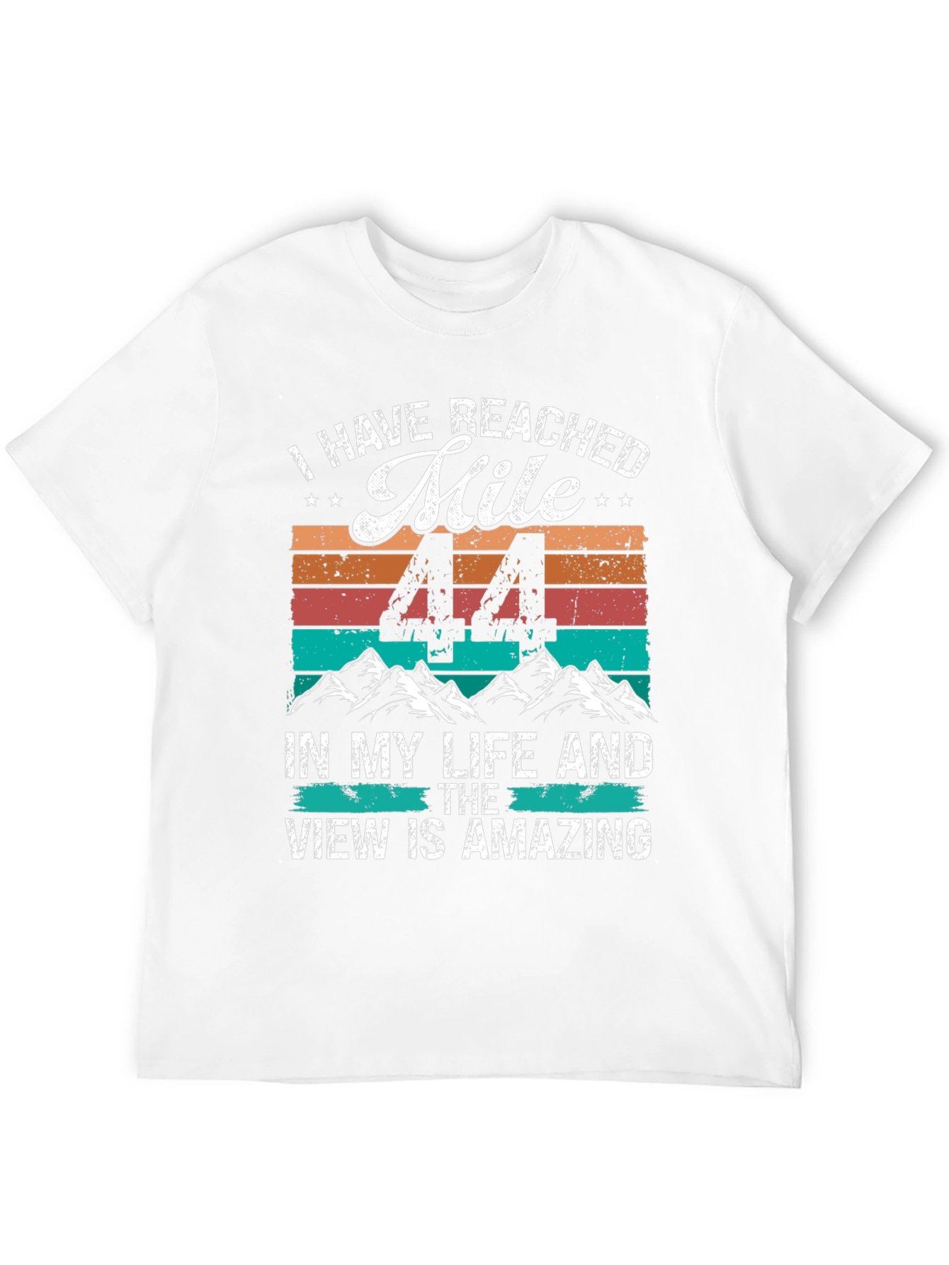 44th Birthday Mile Milestone T-Shirt