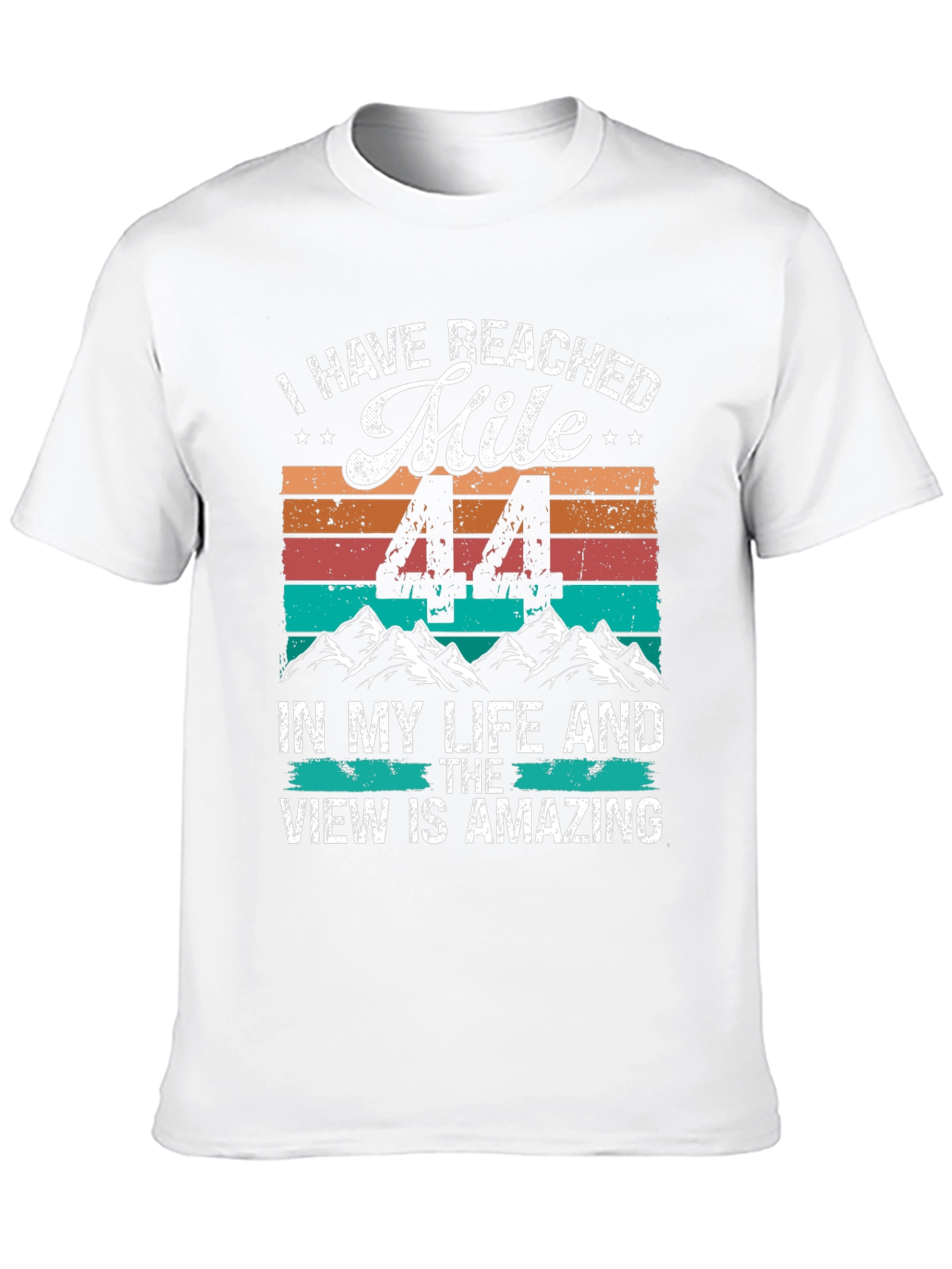 44th Birthday Mile Milestone T-Shirt