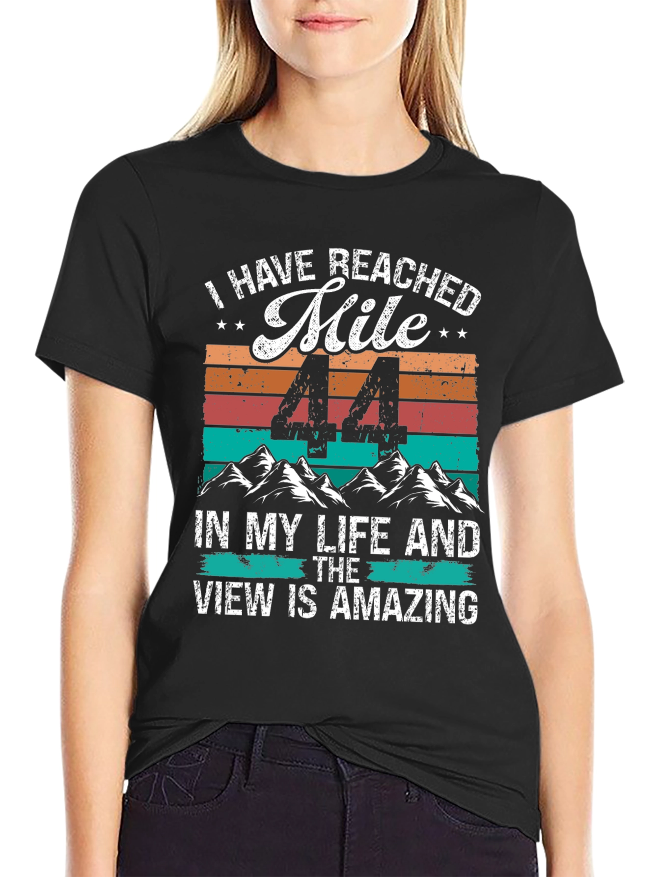 44th Birthday Mile Milestone T-Shirt