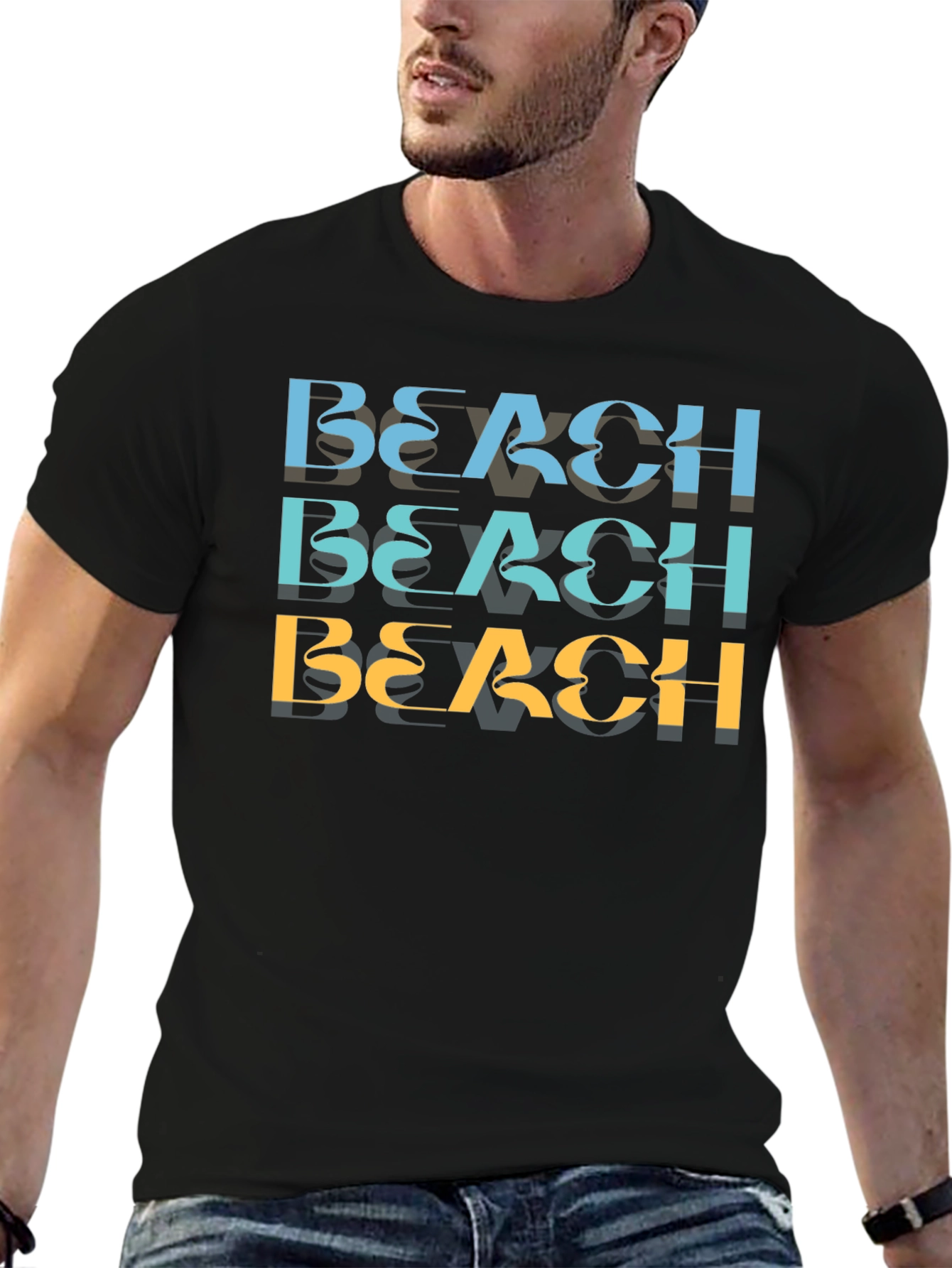 Retro Beach Graphic T-Shirt