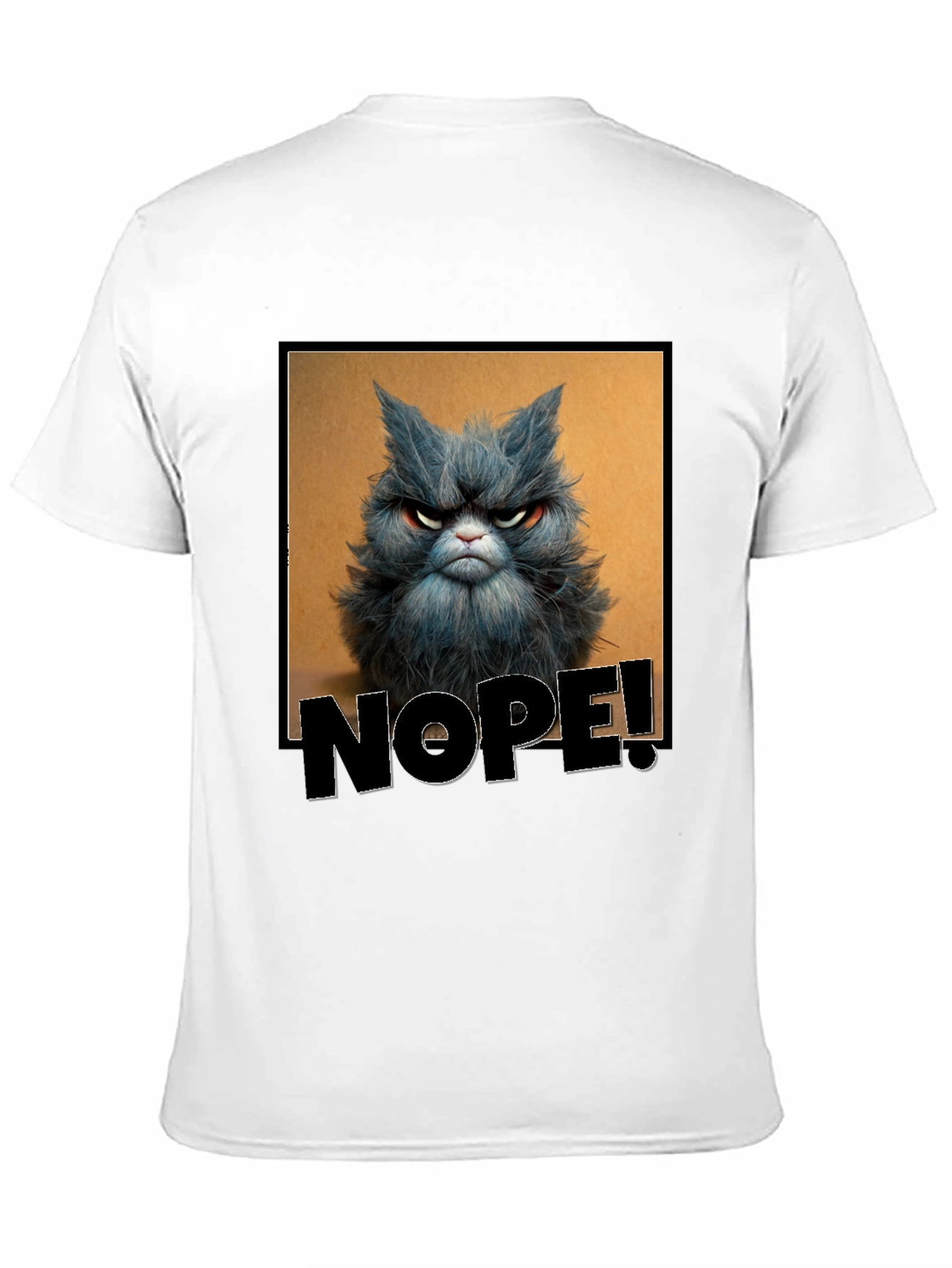 Grumpy Cat NOPE! T-Shirt - Unisex Black Tee
