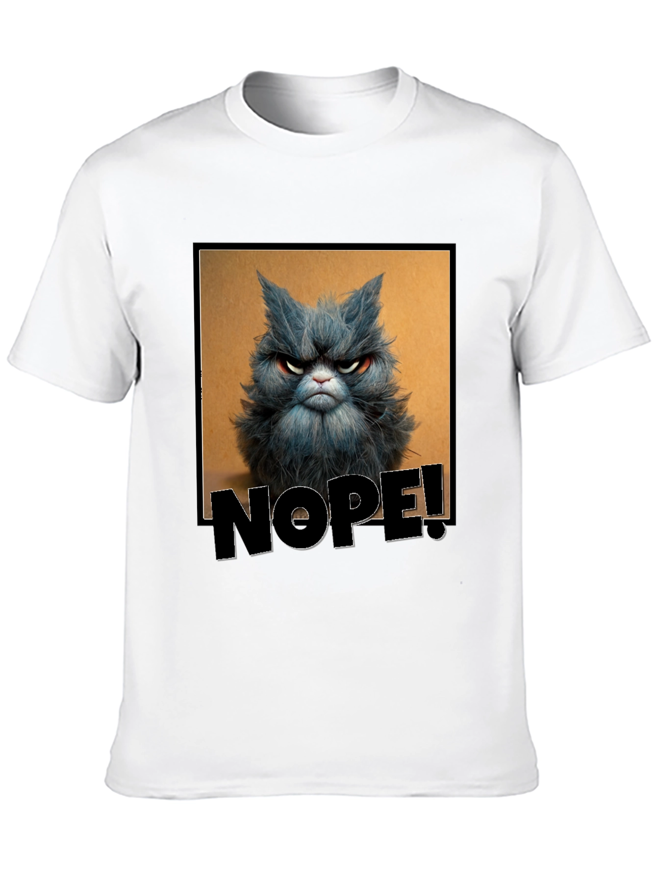 Grumpy Cat NOPE! T-Shirt - Unisex Black Tee