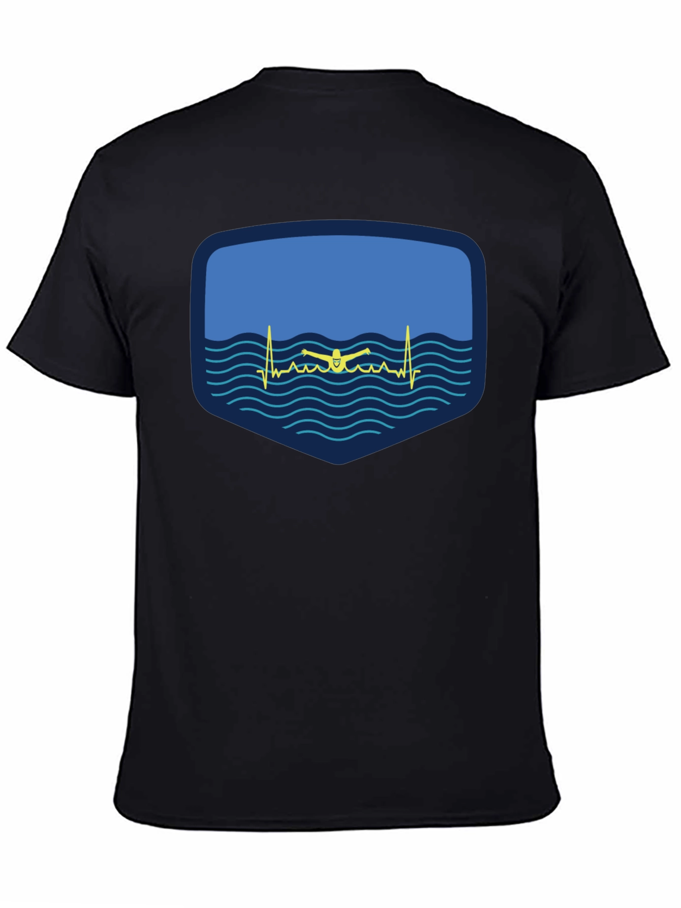 Swimming Heartbeat T-Shirt - Passionate Swimmer Design