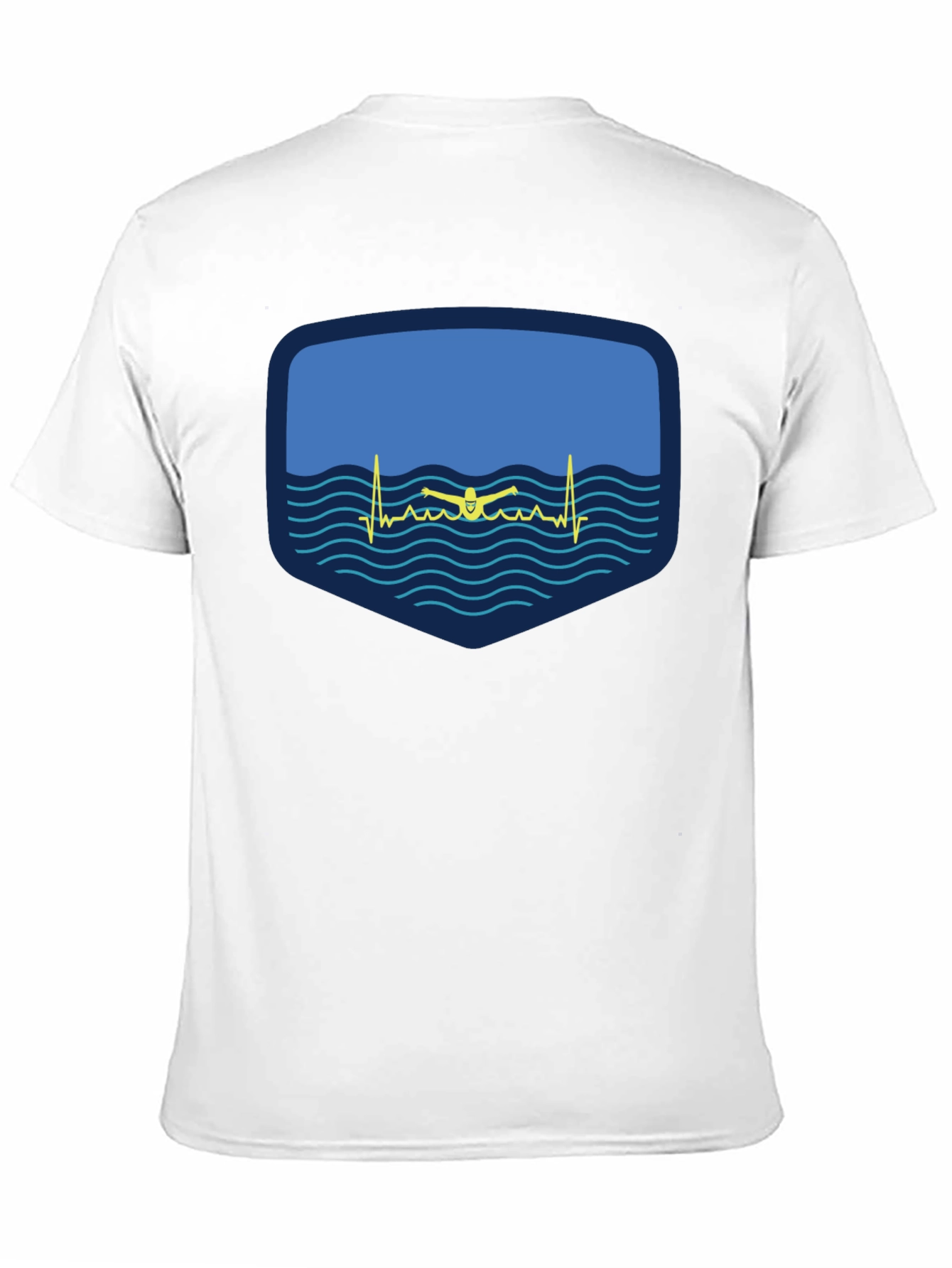 Swimming Heartbeat T-Shirt - Passionate Swimmer Design
