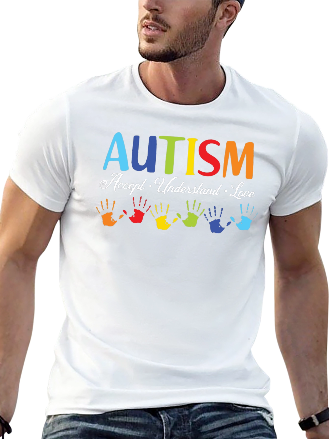 Autism Awareness T-Shirt - Accept Understand Love