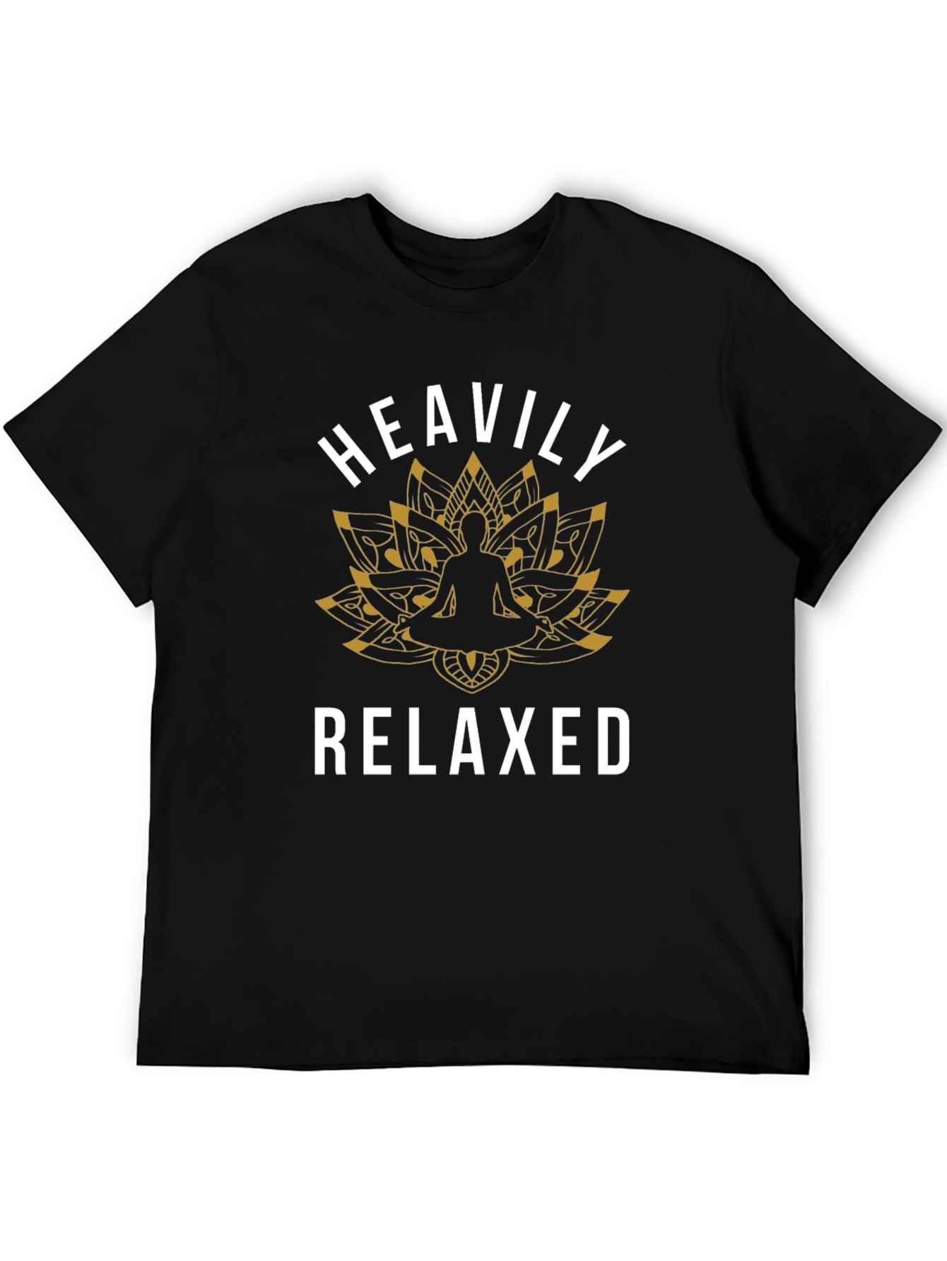 Heavily Relaxed Yoga Lotus Graphic Tee
