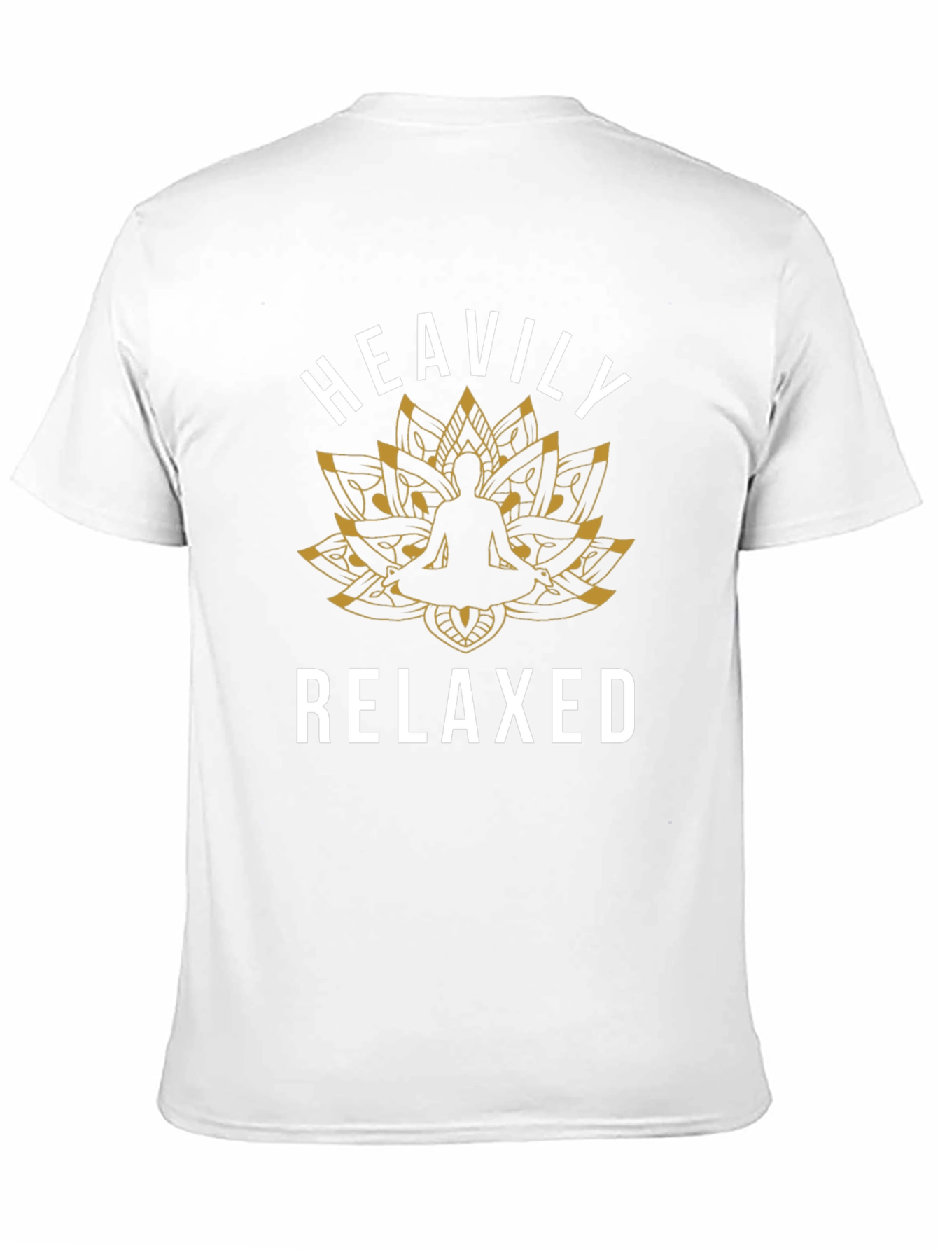 Heavily Relaxed Yoga Lotus Graphic Tee