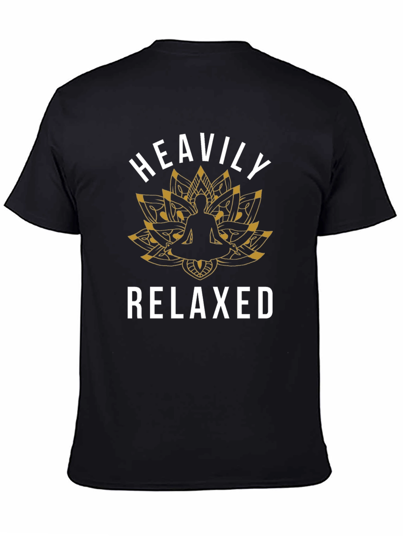 Heavily Relaxed Yoga Lotus Graphic Tee