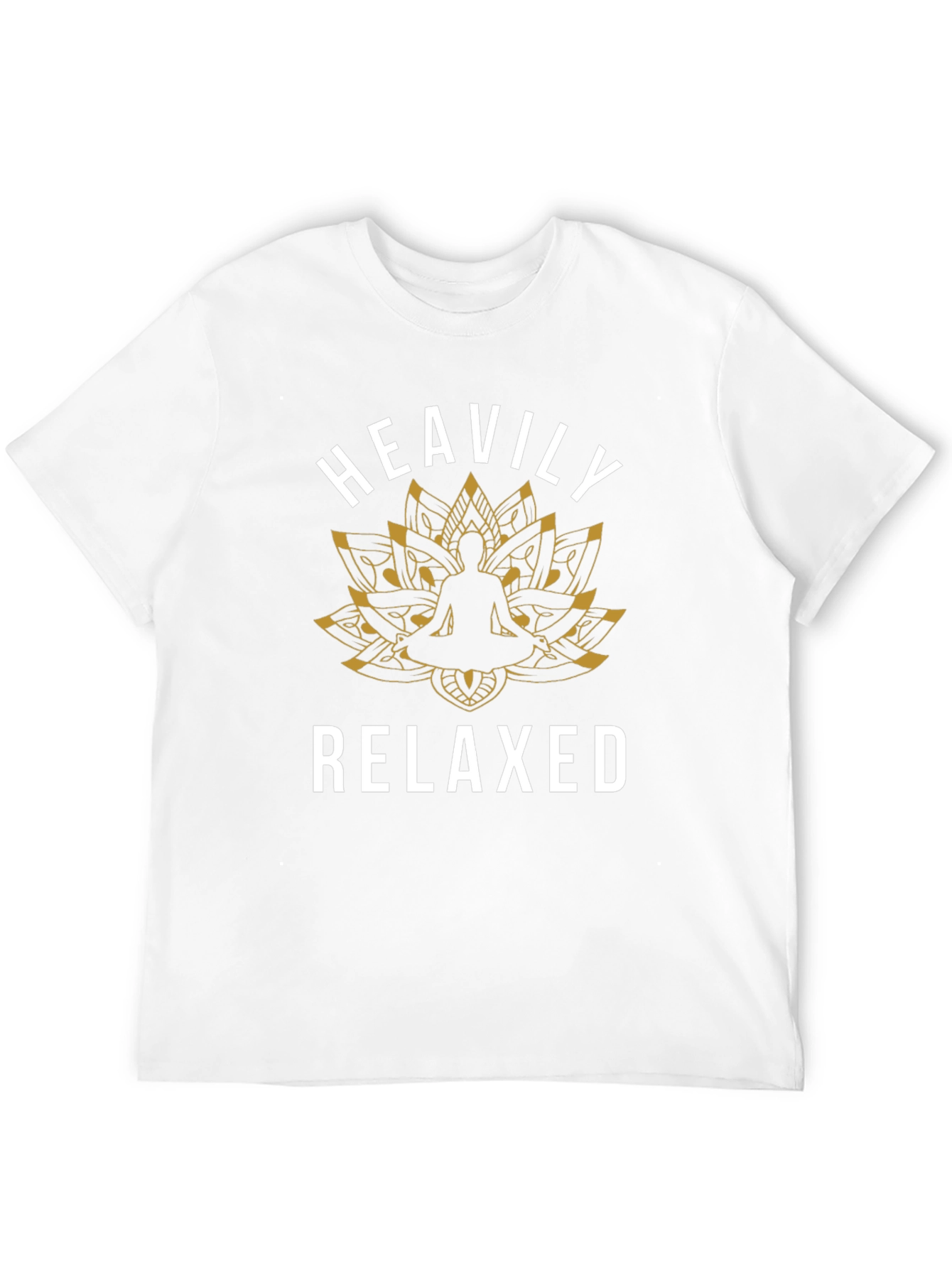 Heavily Relaxed Yoga Lotus Graphic Tee