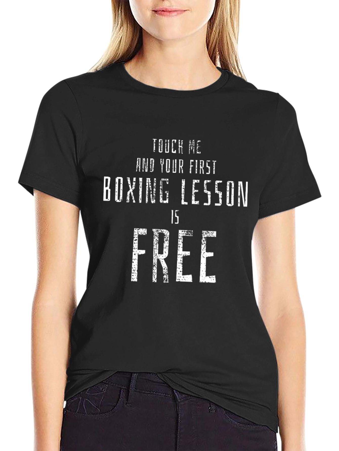 Funny Boxing Lesson Free T-Shirt