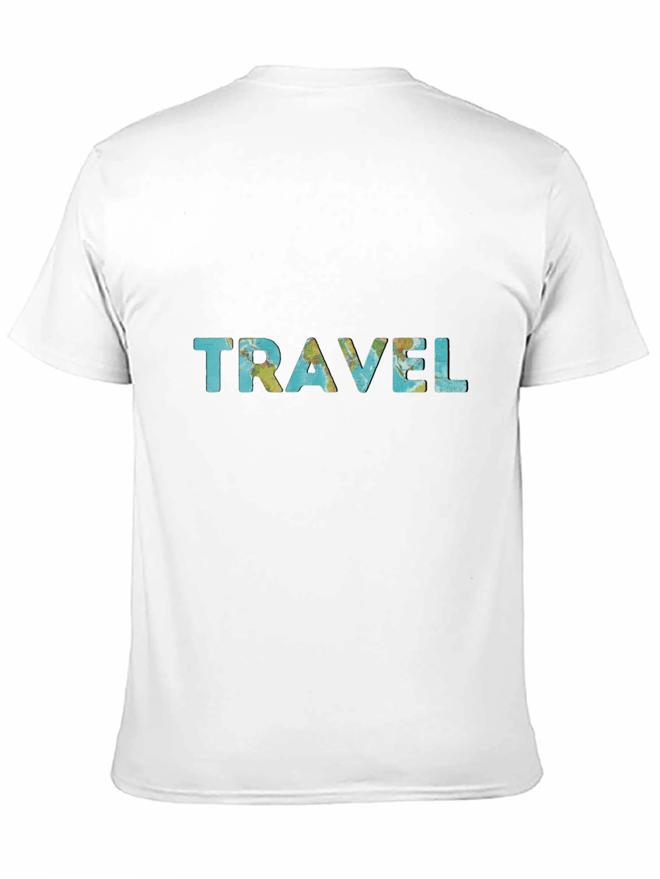 Travel Map T-Shirt - Stylish Black Tee