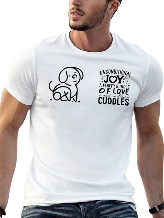 Dog Lover Graphic Tee - Unconditional Joy & Cuddles