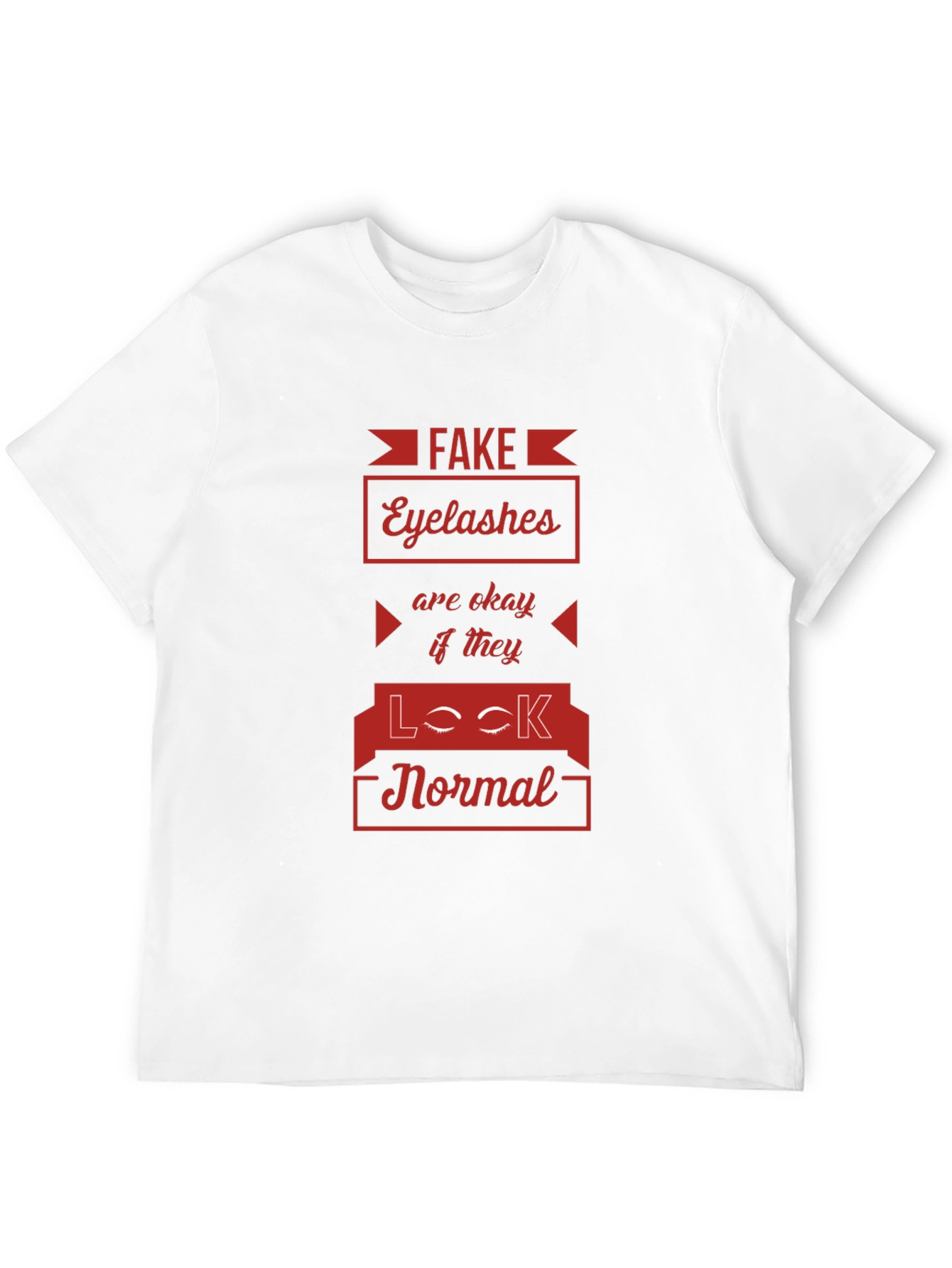 Fake Eyelashes Funny Graphic Tee