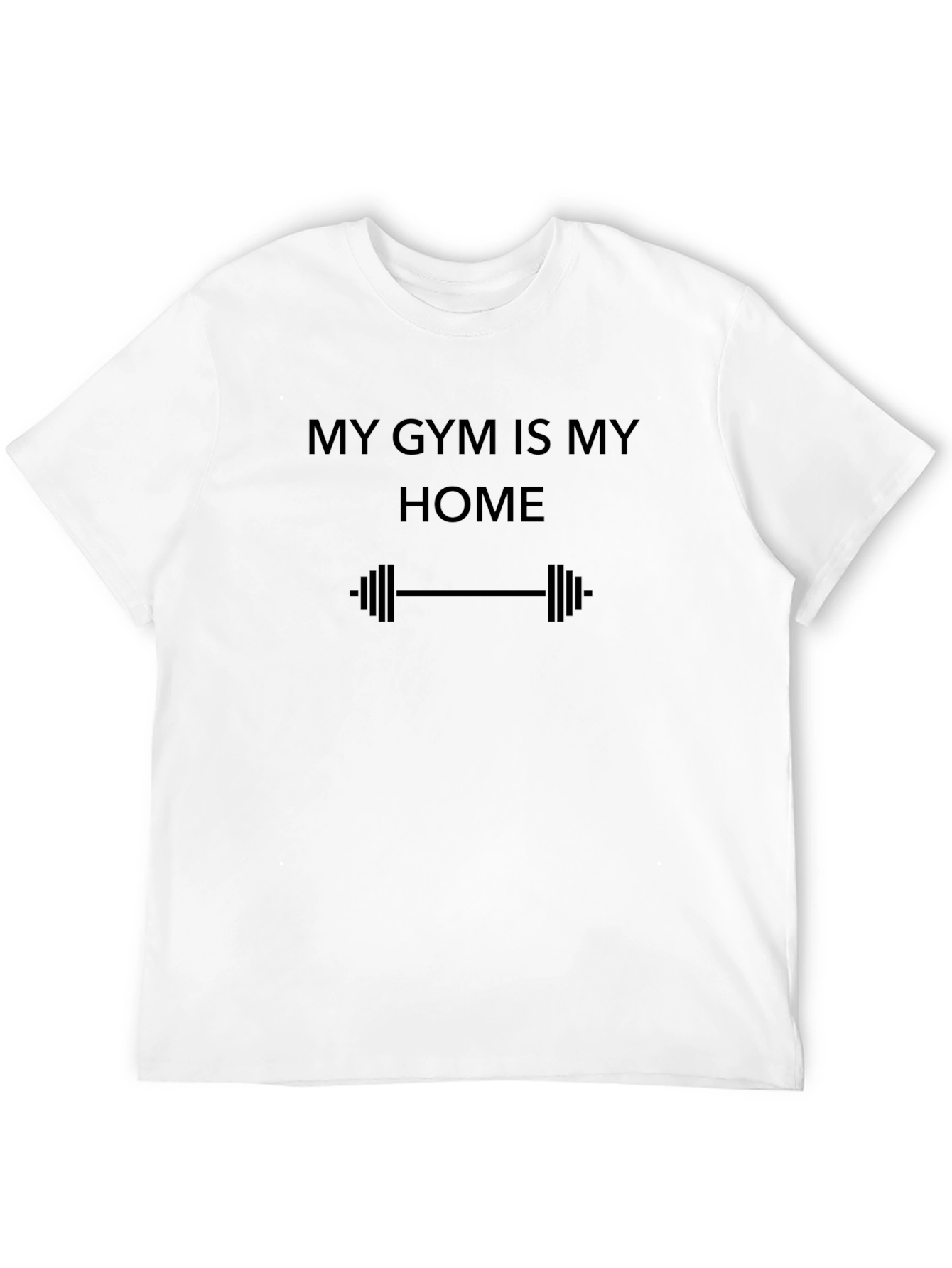 Gym Is Home Black T-Shirt - Workout Apparel