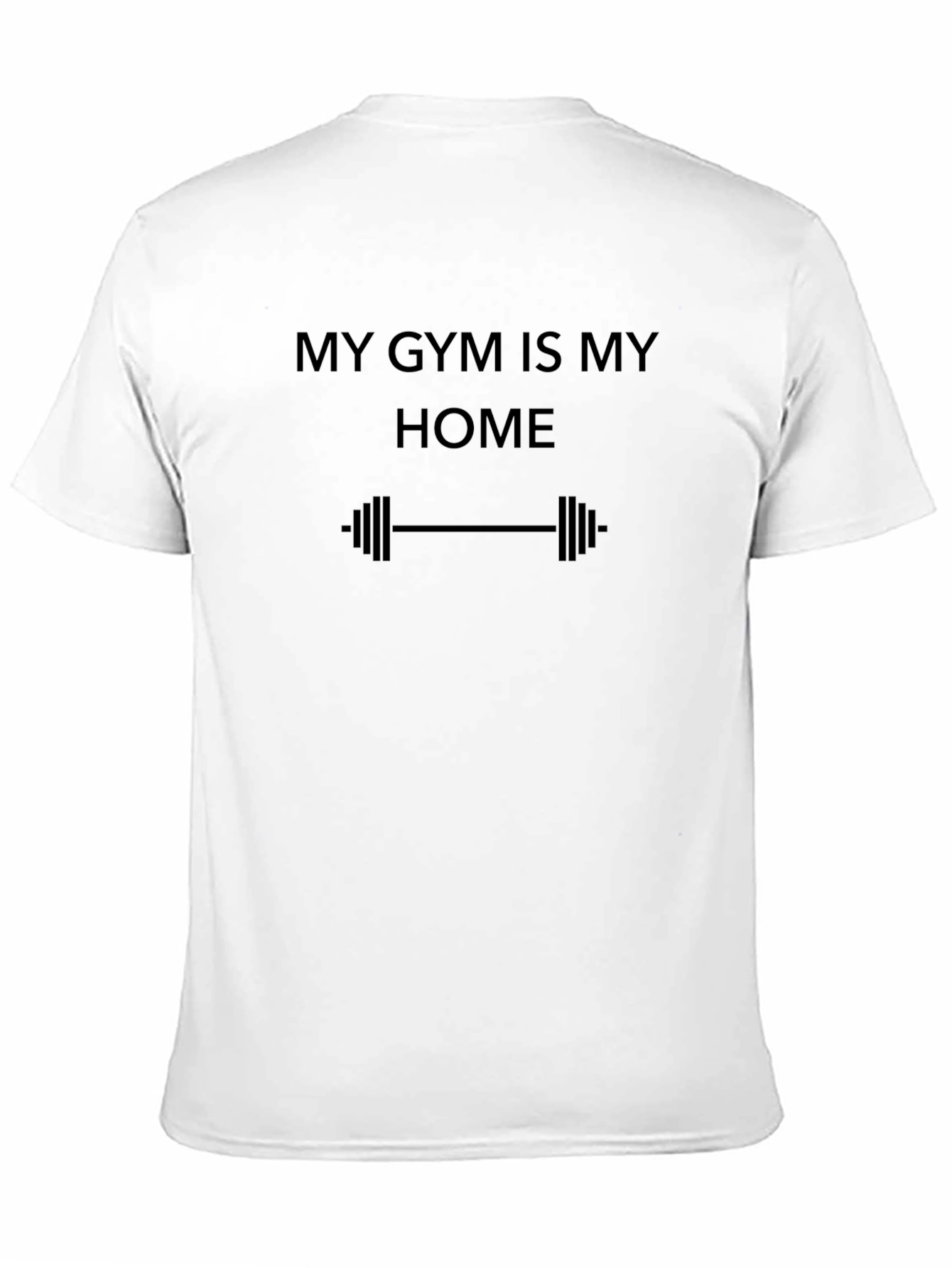 Gym Is Home Black T-Shirt - Workout Apparel