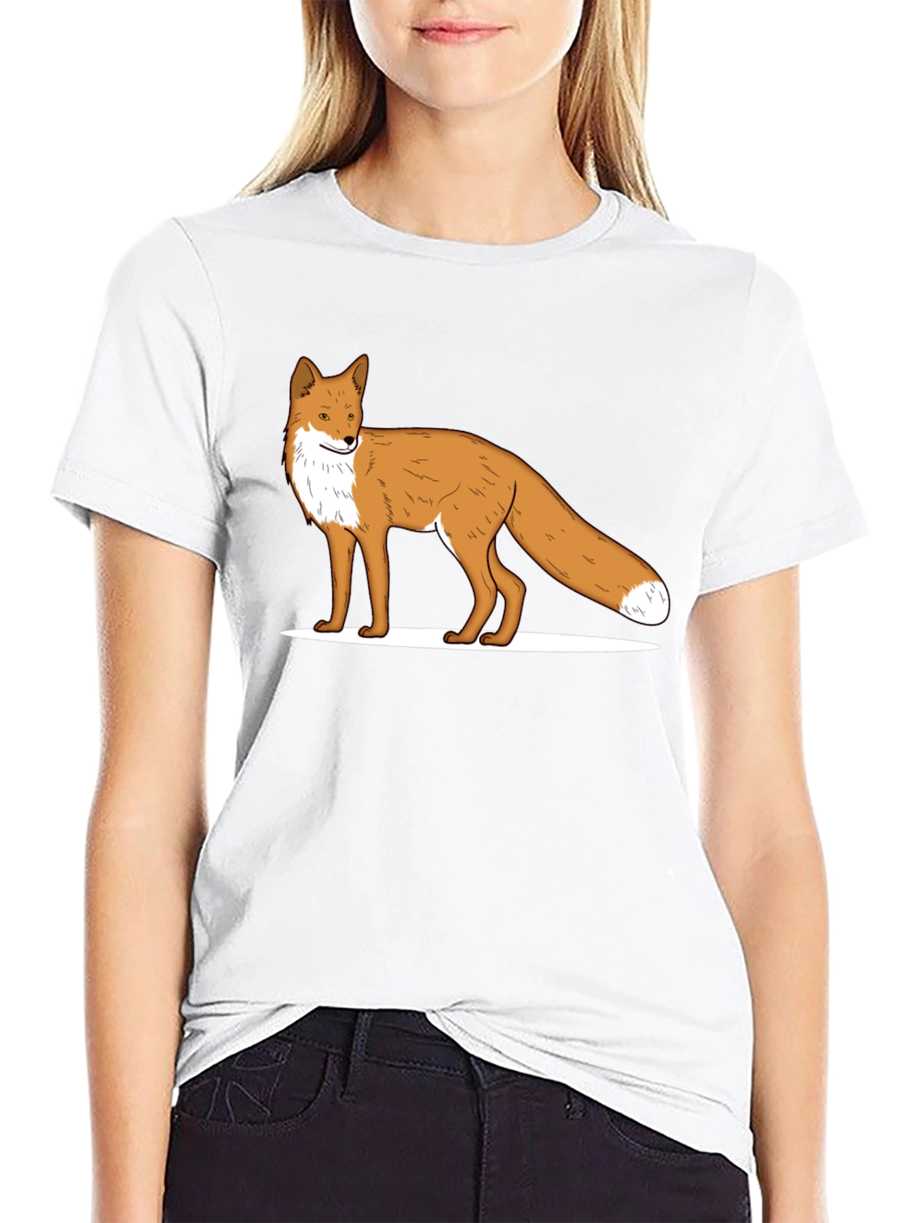 Fox Graphic Black T-Shirt - Stylish Casual Wear