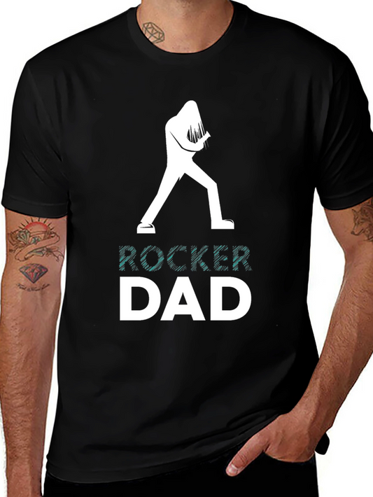 Rocker Dad T-Shirt - Cool Music Lover Tee