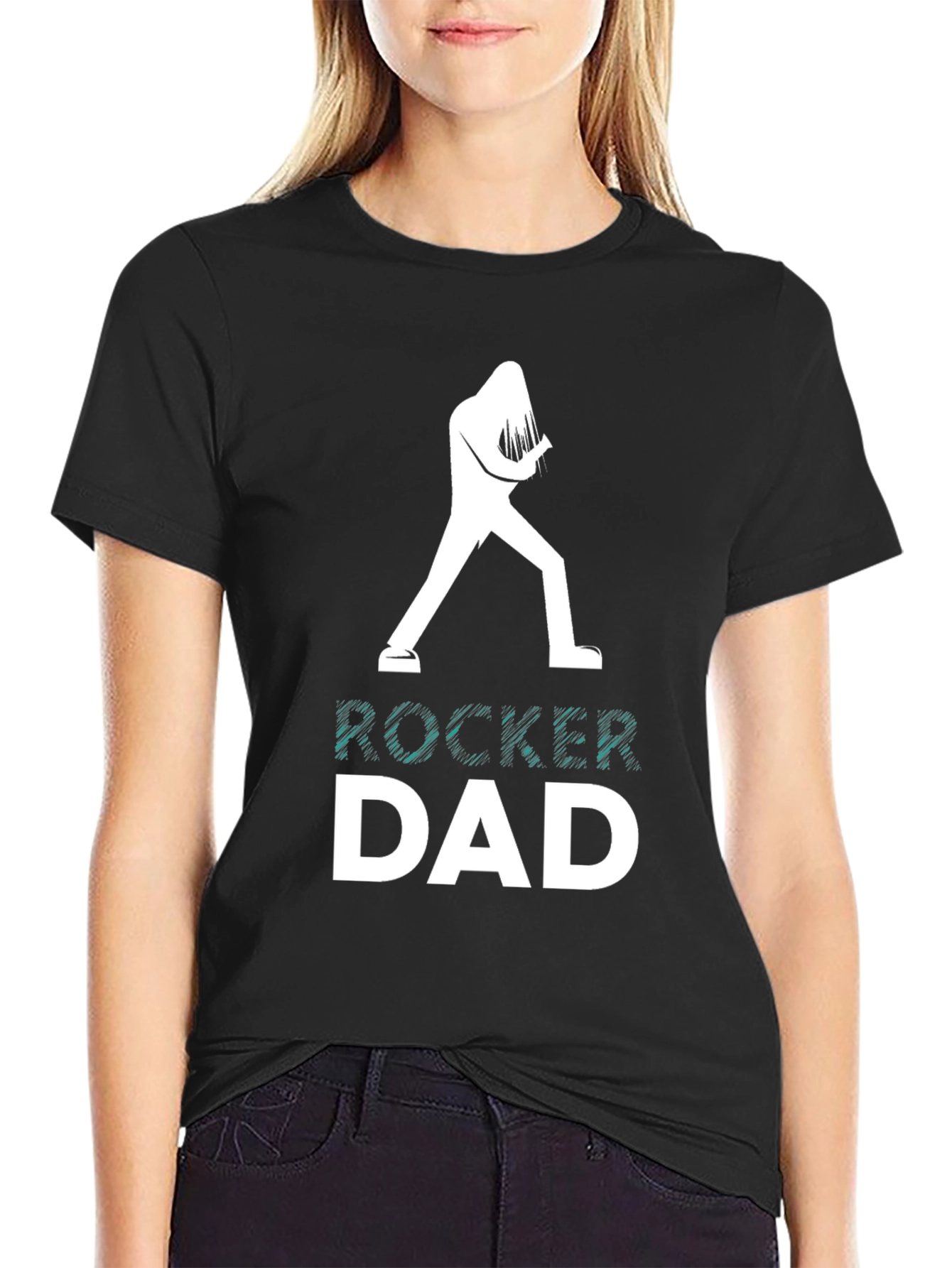 Rocker Dad T-Shirt - Cool Music Lover Tee