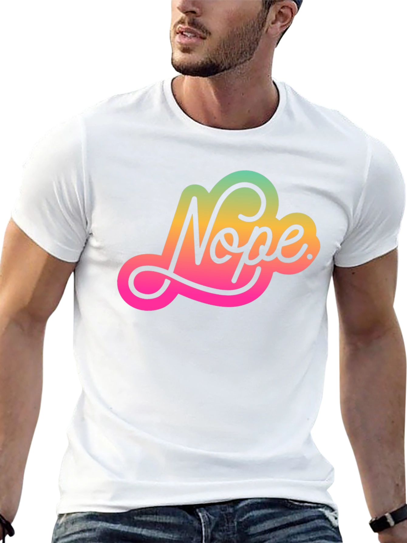Nope Graphic Tee - Trendy Comfort