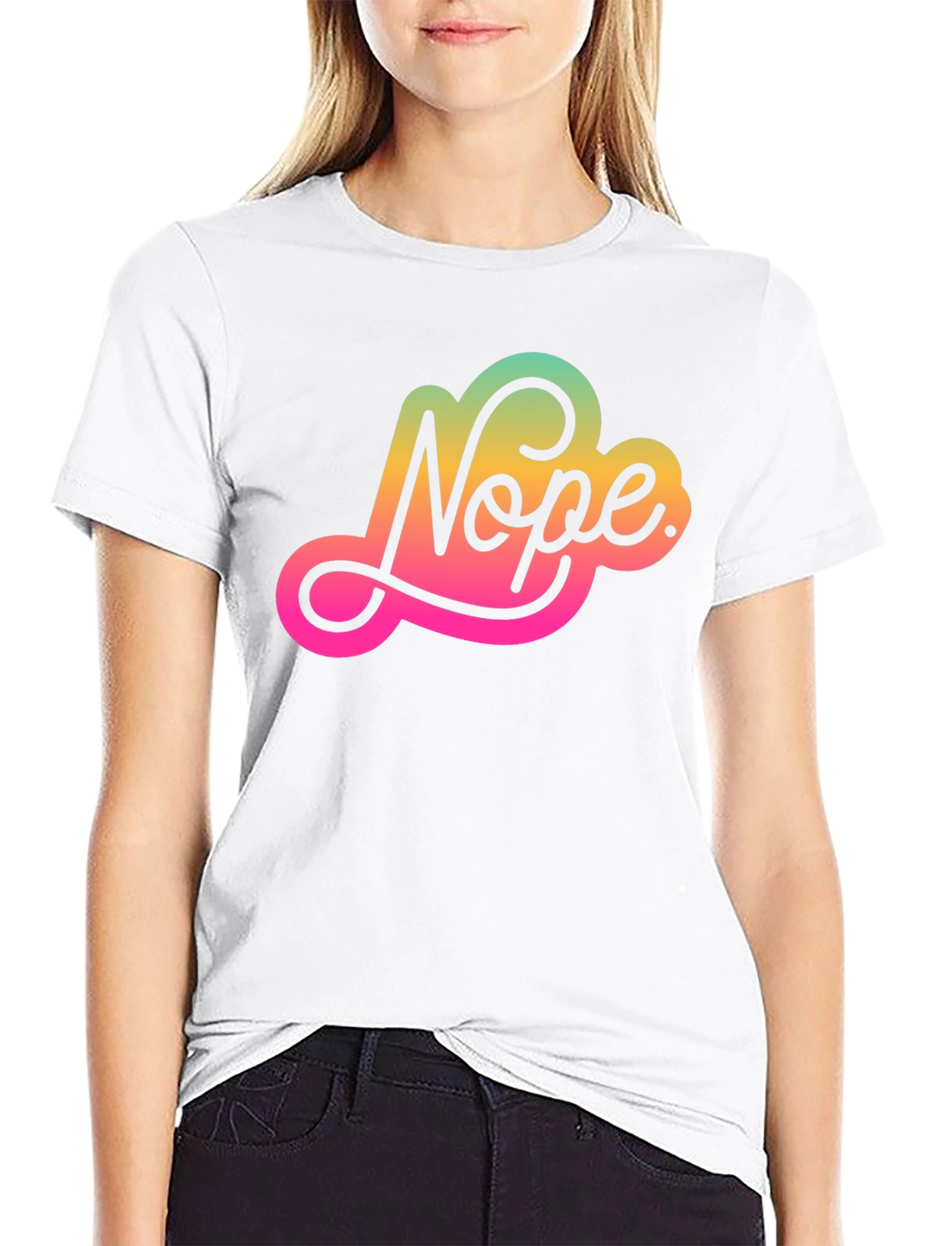 Nope Graphic Tee - Trendy Comfort
