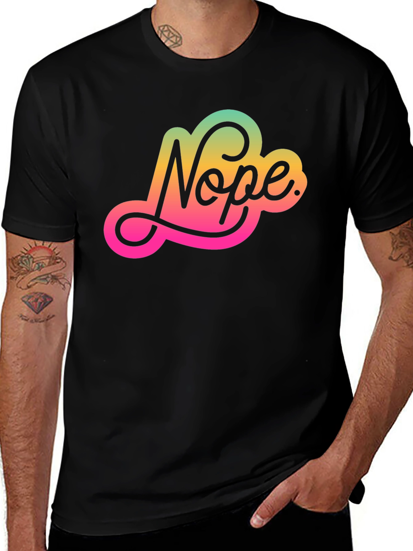Nope Graphic Tee - Trendy Comfort