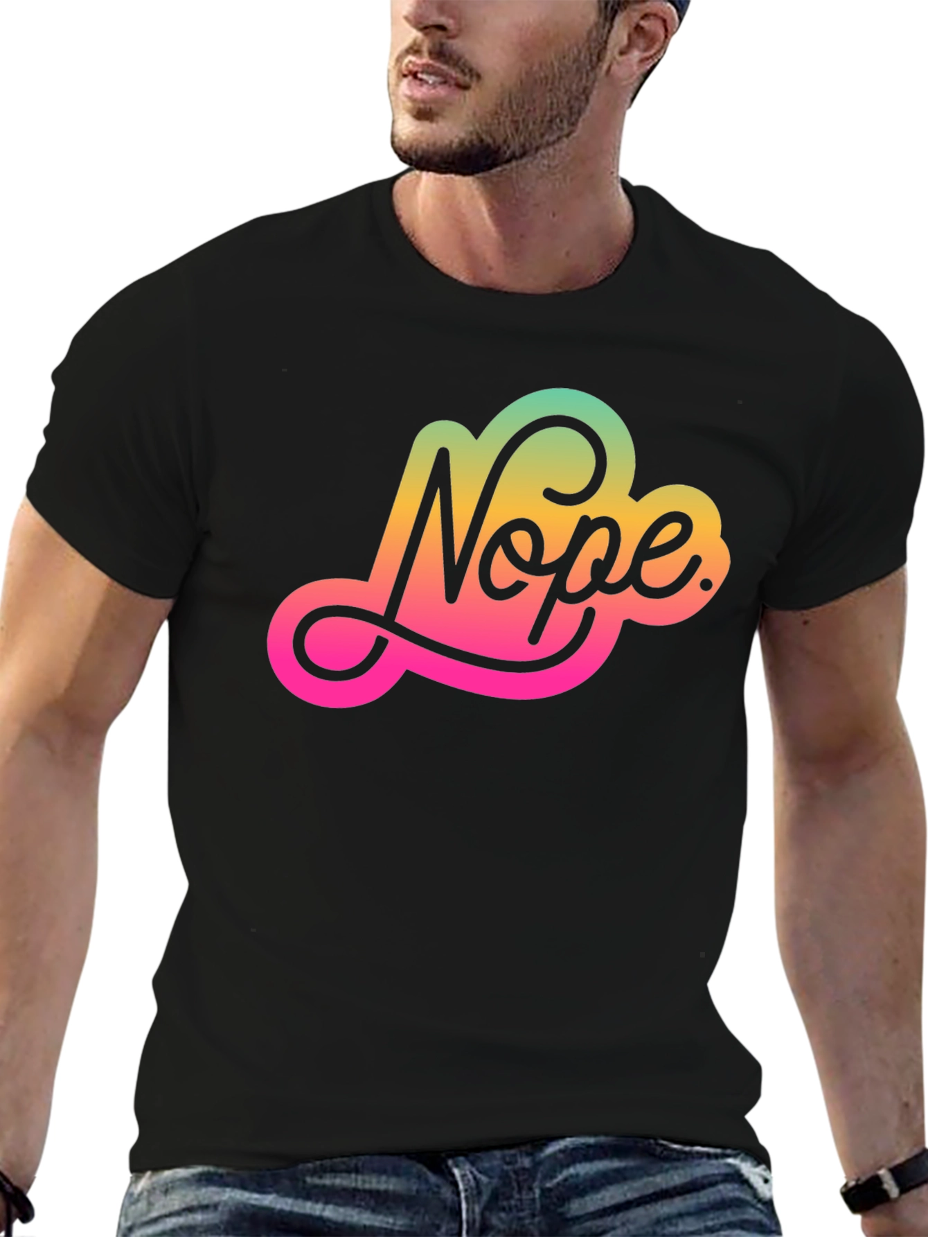 Nope Graphic Tee - Trendy Comfort