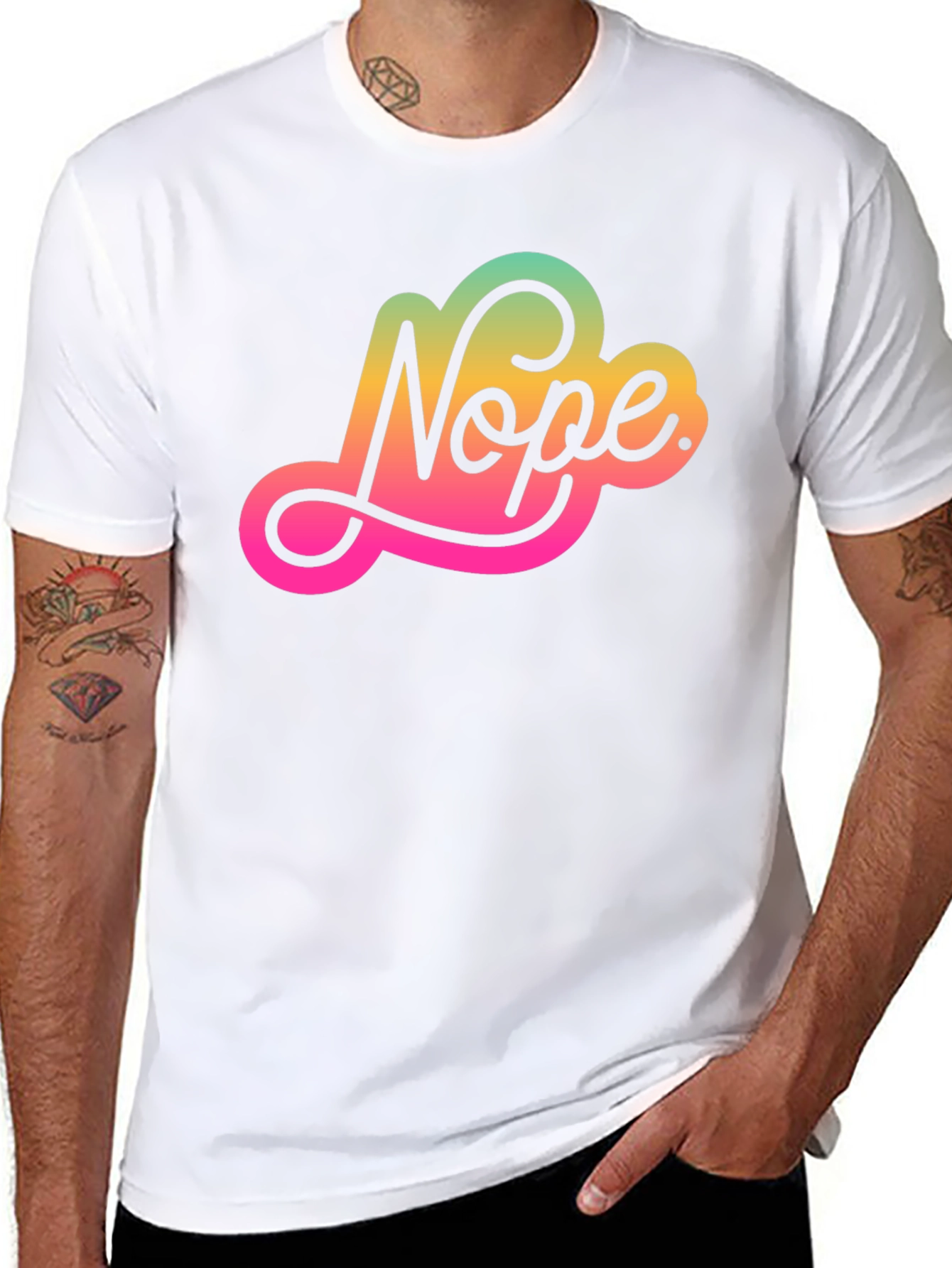 Nope Graphic Tee - Trendy Comfort