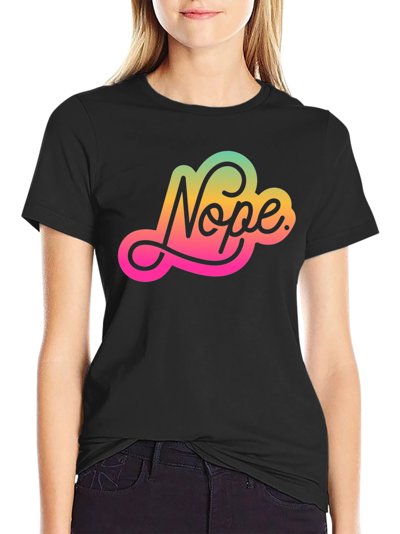 Nope Graphic Tee - Trendy Comfort