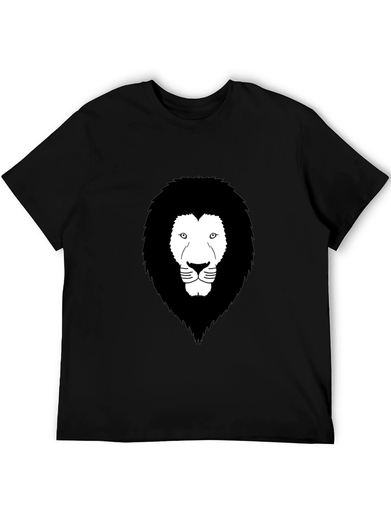 Lion Graphic Black T-Shirt - Mens Fashion Tee