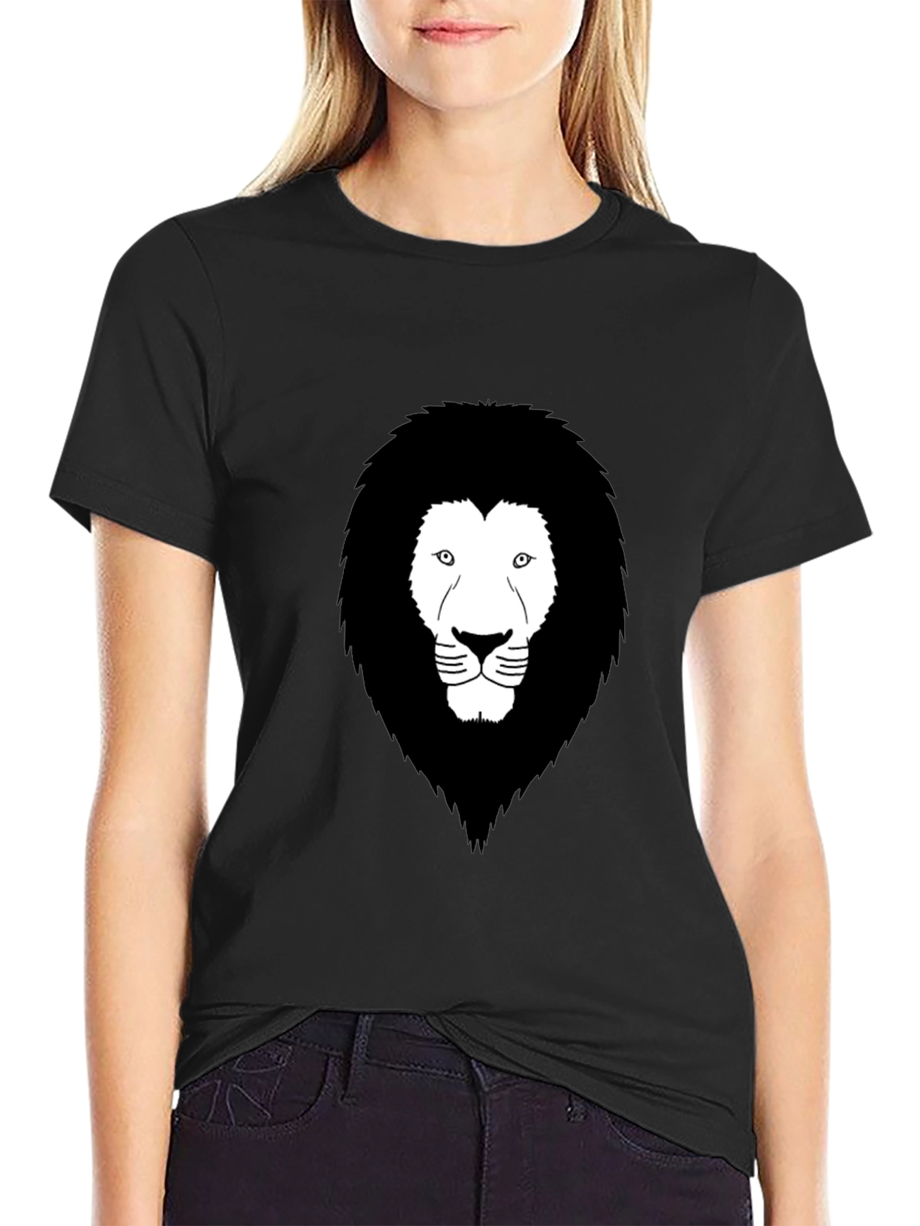 Lion Graphic Black T-Shirt - Mens Fashion Tee