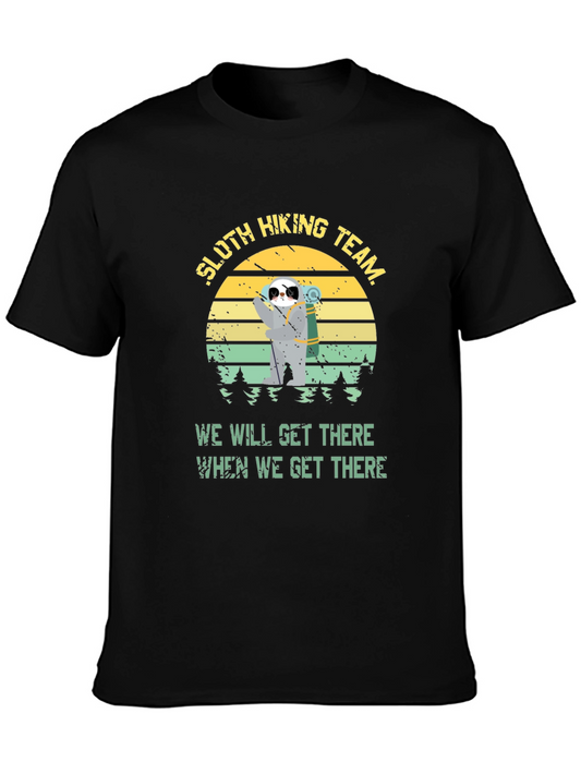 Sloth Hiking Team T-Shirt -  We Will Get There Tee